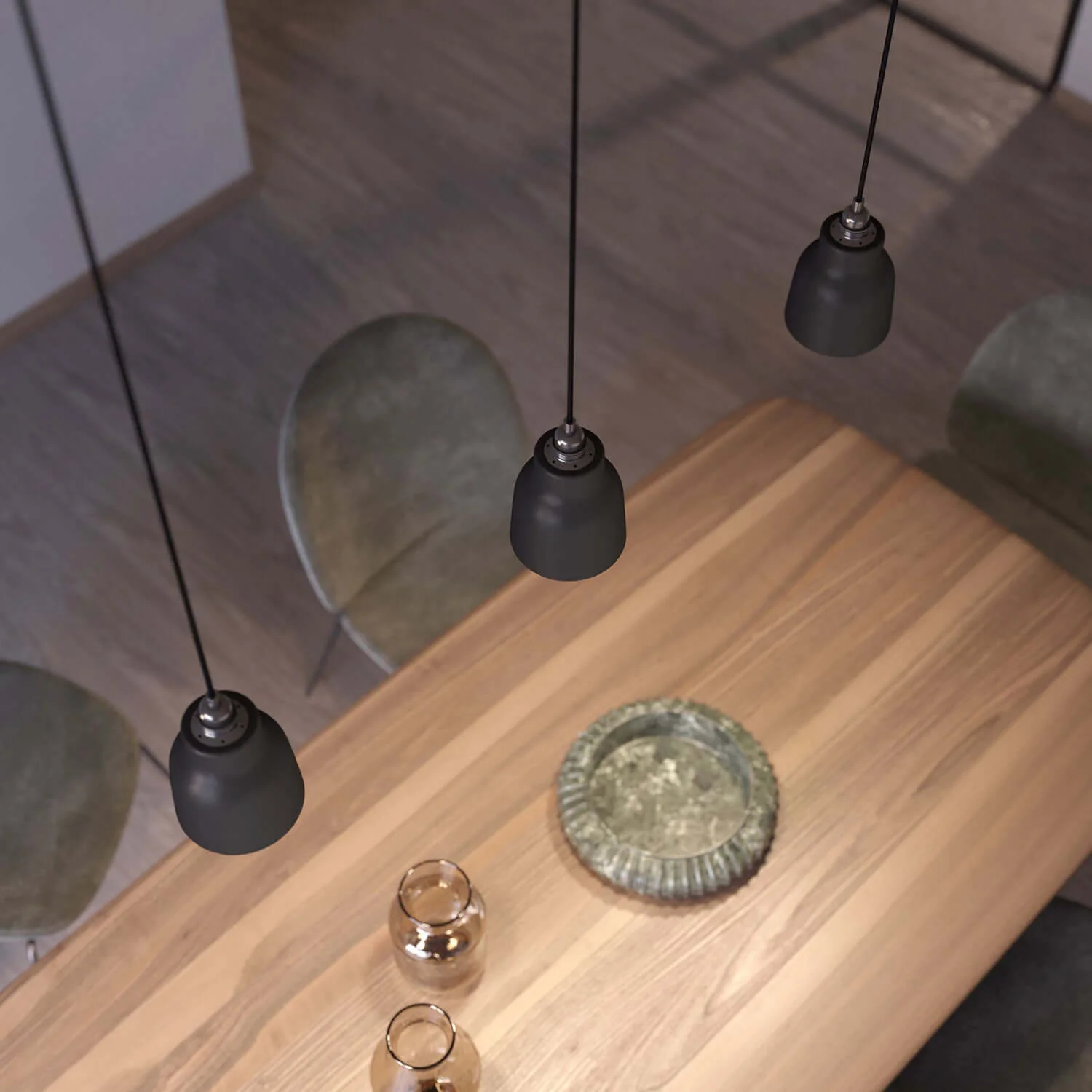 Vaso-Keramikschirm, Kollektion Materia – Made in Italy – Lavagna - Image 3