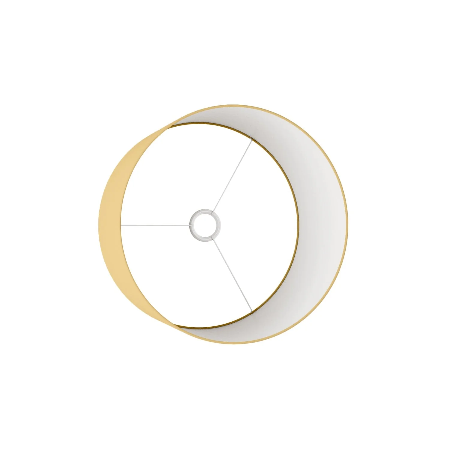 Zylinder-Lampenschirm L aus Stoff mit E27-Fassung - Made in Italy - Arenal Gold - Image 3