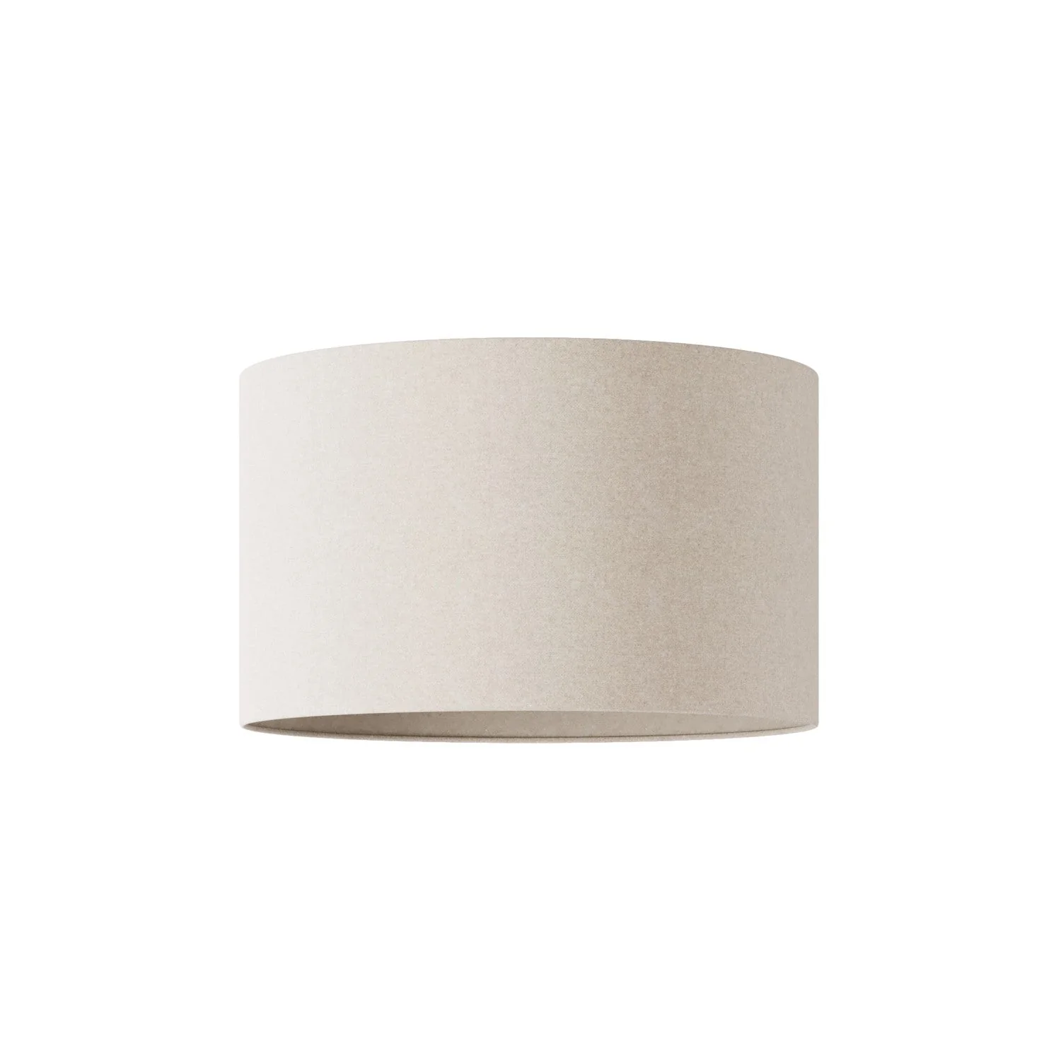 Lampenschirm Zylinder L aus Stoff mit E27-Befestigung – Made in Italy – Wolle Sand