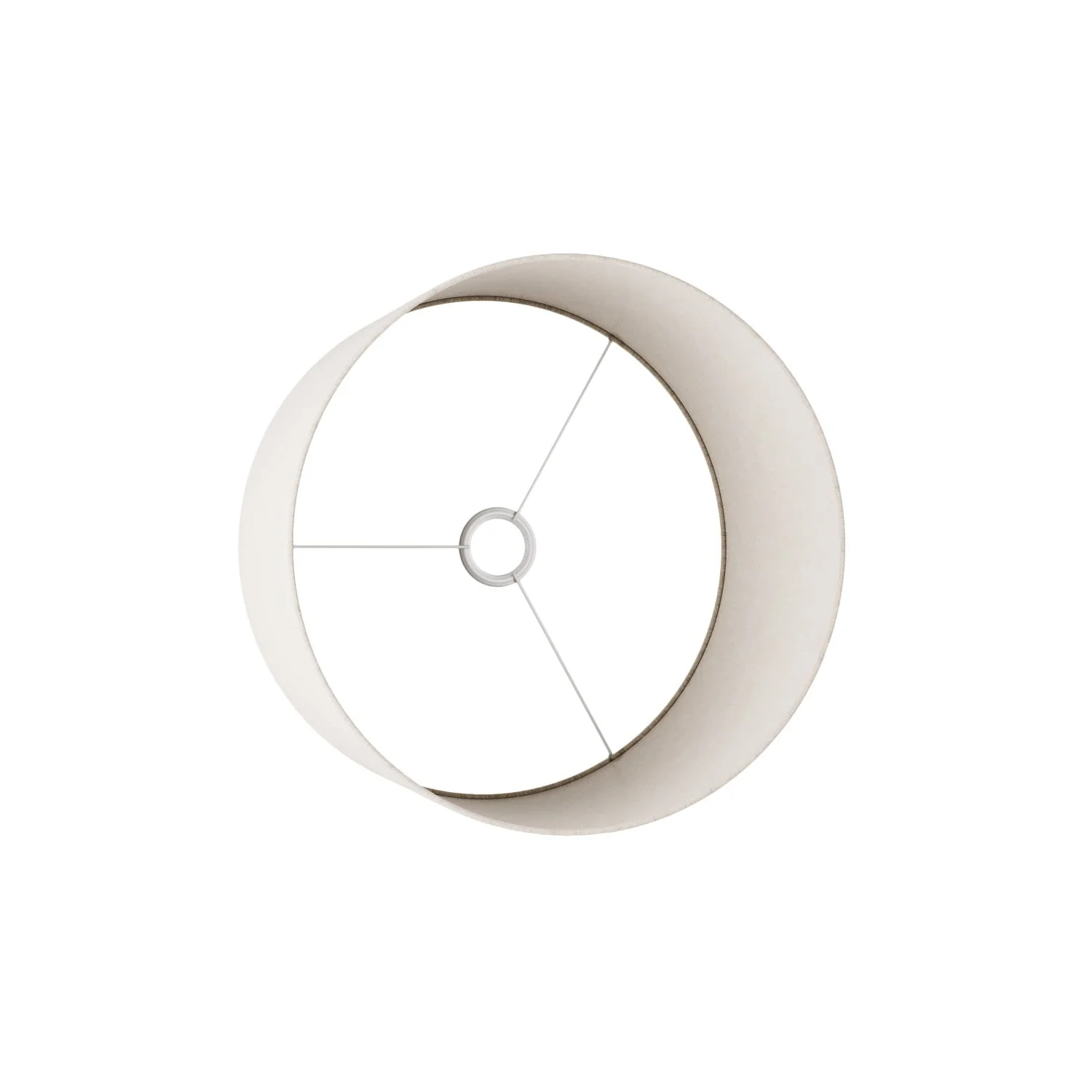 Lampenschirm Zylinder L aus Stoff mit E27-Befestigung – Made in Italy – Wolle Sand - Image 3
