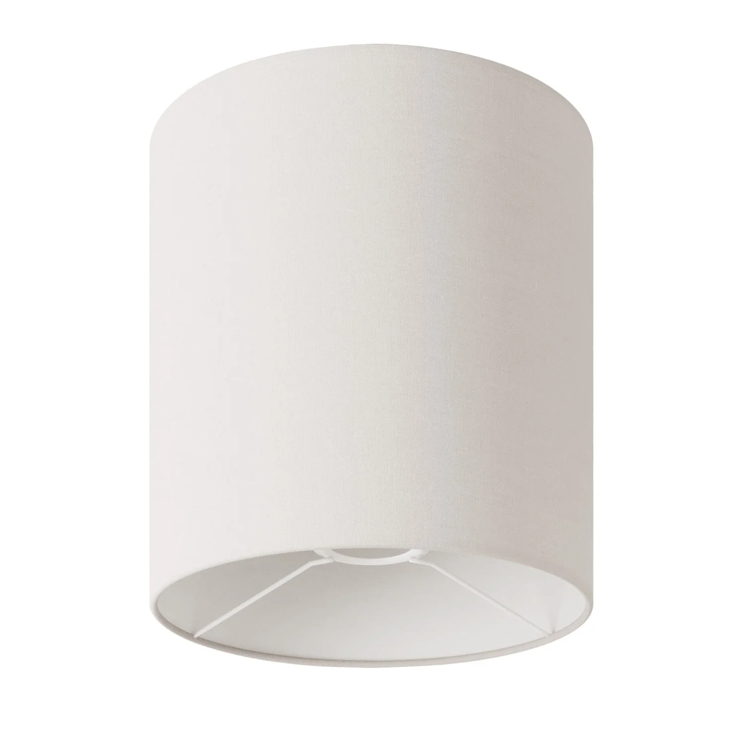 Zylindrischer Lampenschirm M aus Stoff mit E27-Fassung – Made in Italy – Sandfarbenes Arenal