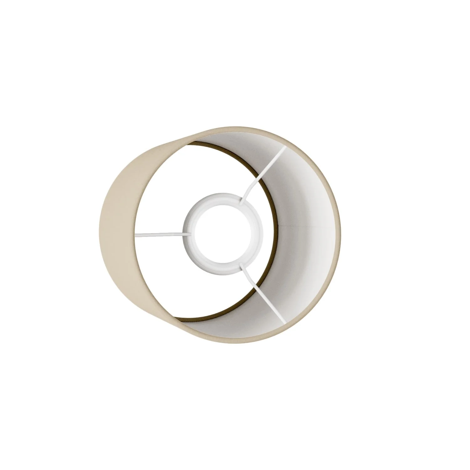 Lampenschirm Zylinder S aus Stoff mit E27-Fassung – Made in Italy – Arenal-Taupe - Image 3
