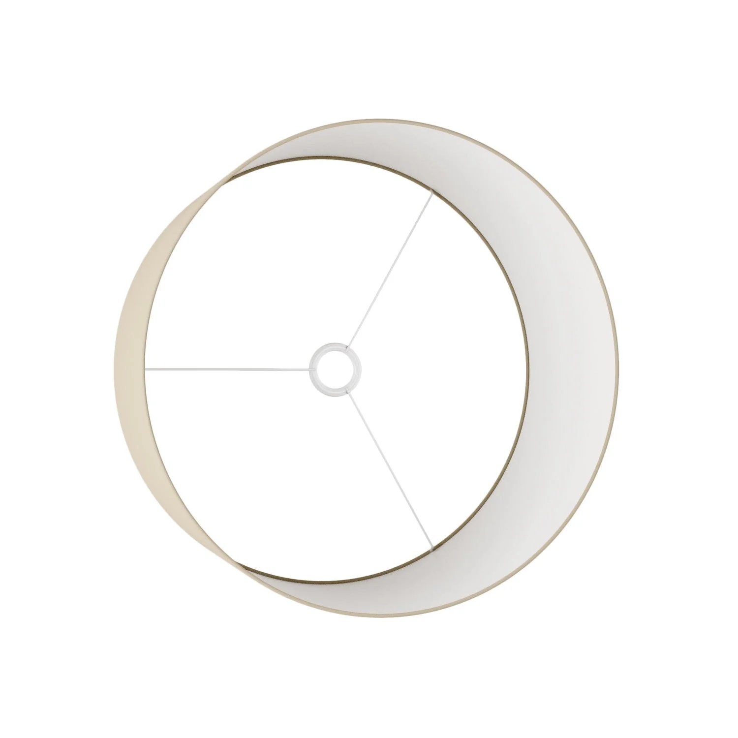 Lampenschirm Zylinder XL aus Stoff mit E27-Fassung – Made in Italy – Arenal Taupe - Image 3
