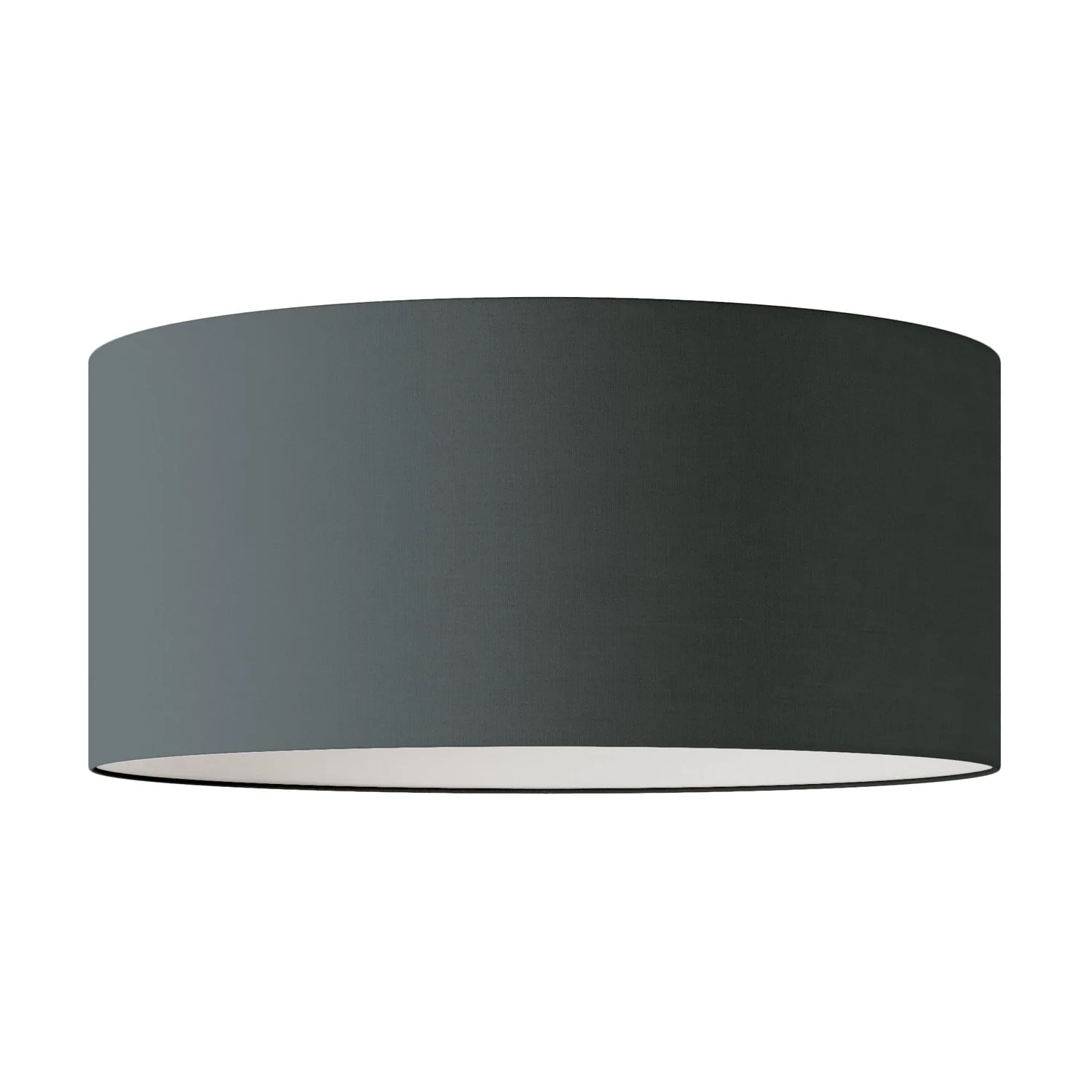 Zylinderschirm XXL aus Stoff mit E27-Fassung – Made in Italy – Dunkelgraues Gewebe