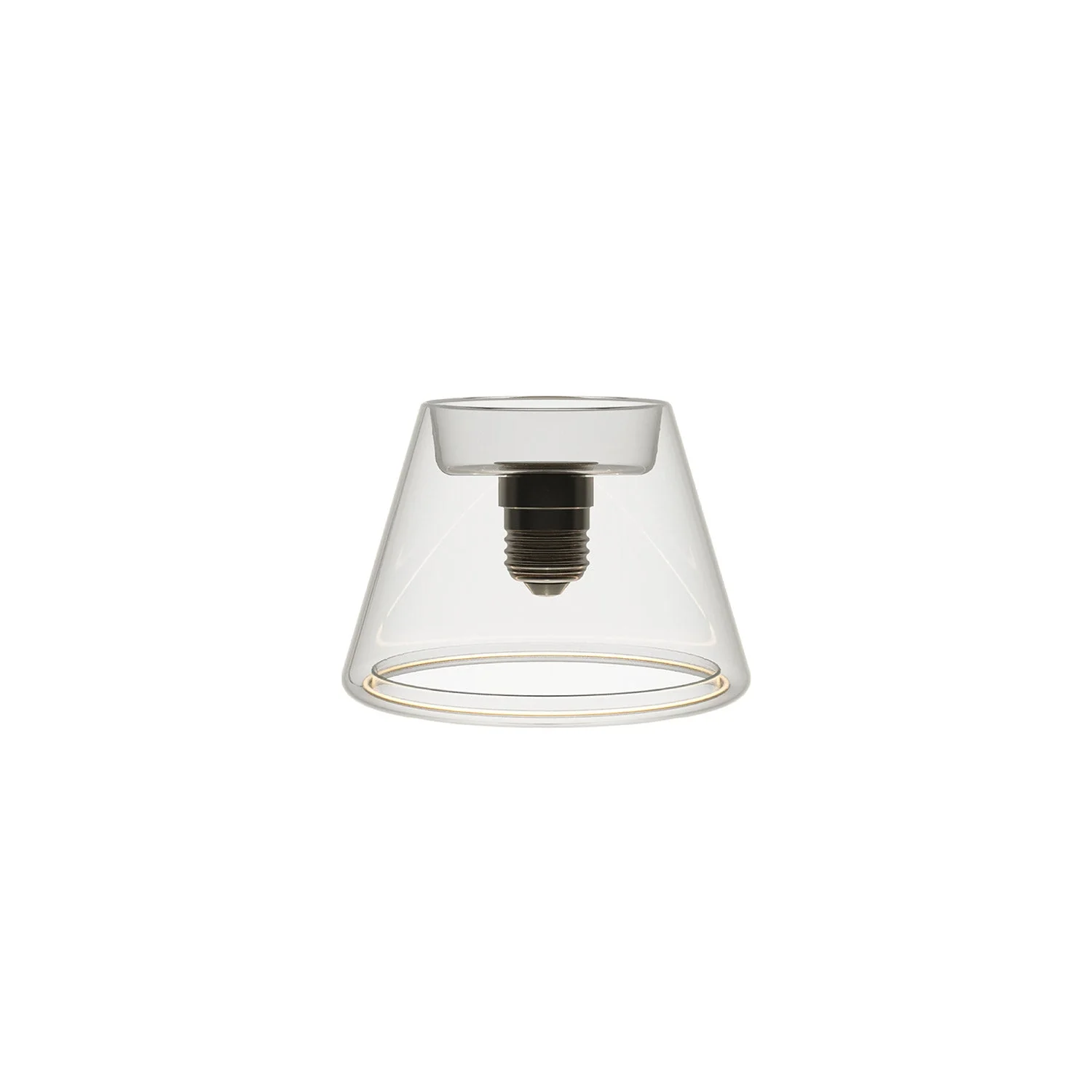 Transparente LED-Lampe Ghost Line CRI 90 Mini Cone 6W 500 lm E27 2200K dimmbar – G07