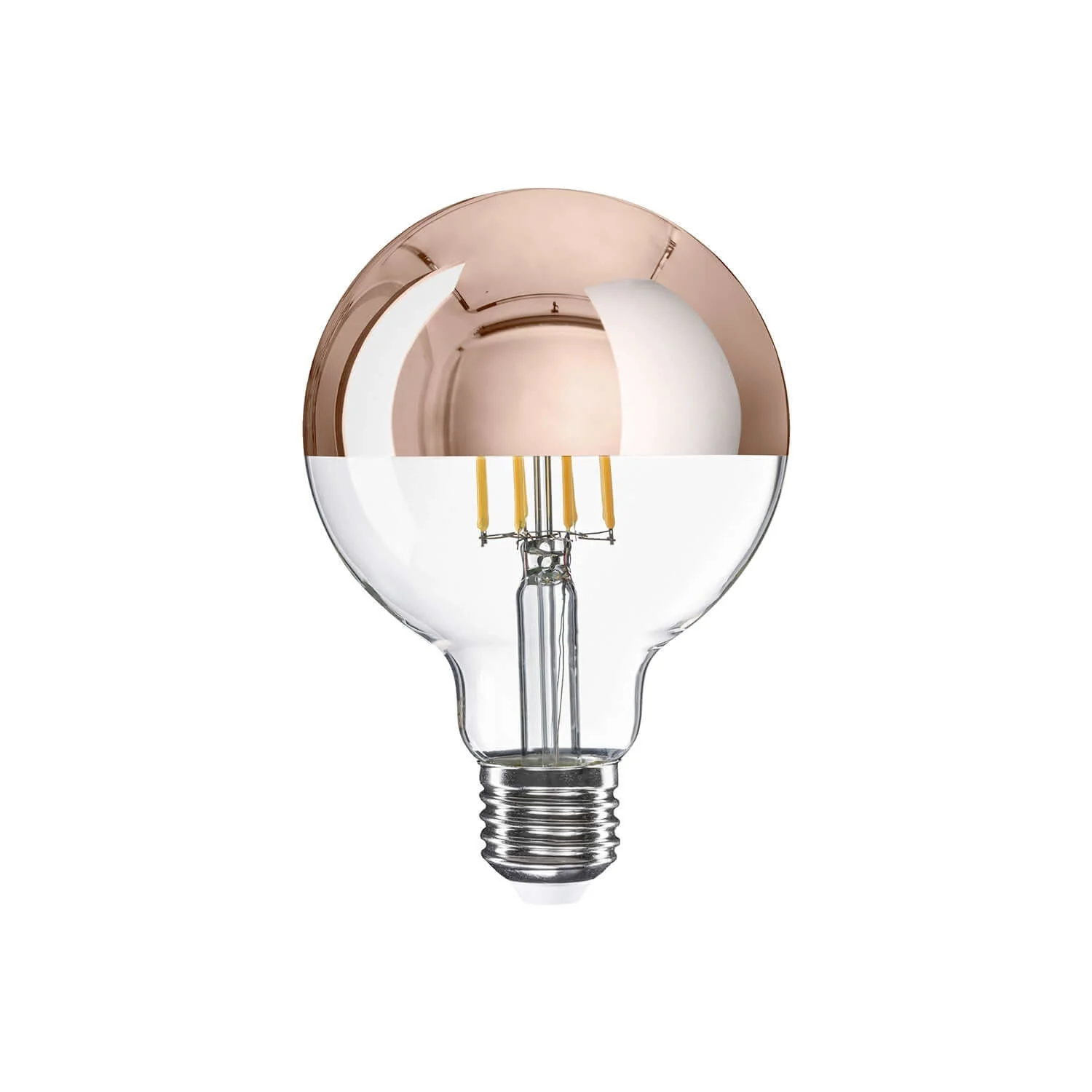 LED-Lampe Halbkugel Kupfer Globe G95 7W 650Lm E27 2700K Dimmbare - A24