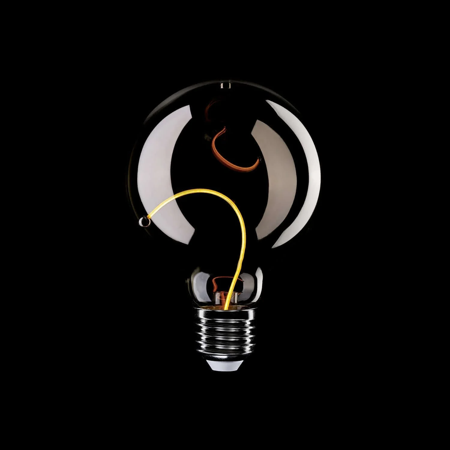 LED-Lampe Smoky Magnetic Deco Line Globe G95 2,2W 60Lm E27 1800K – F04 - Image 3
