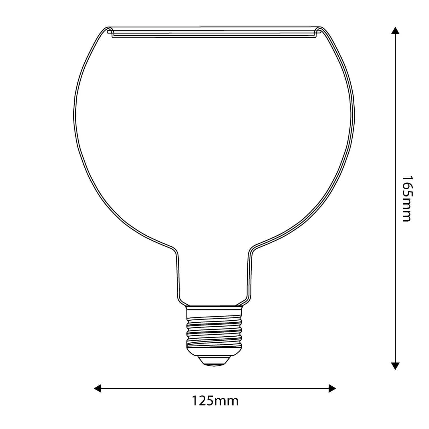 LED-Leuchtmittel Ghost Line Transparent, CRI 90, G125, 4,5W, 300 Lm, E27, 2200K, dimmbar – G05 - Image 4