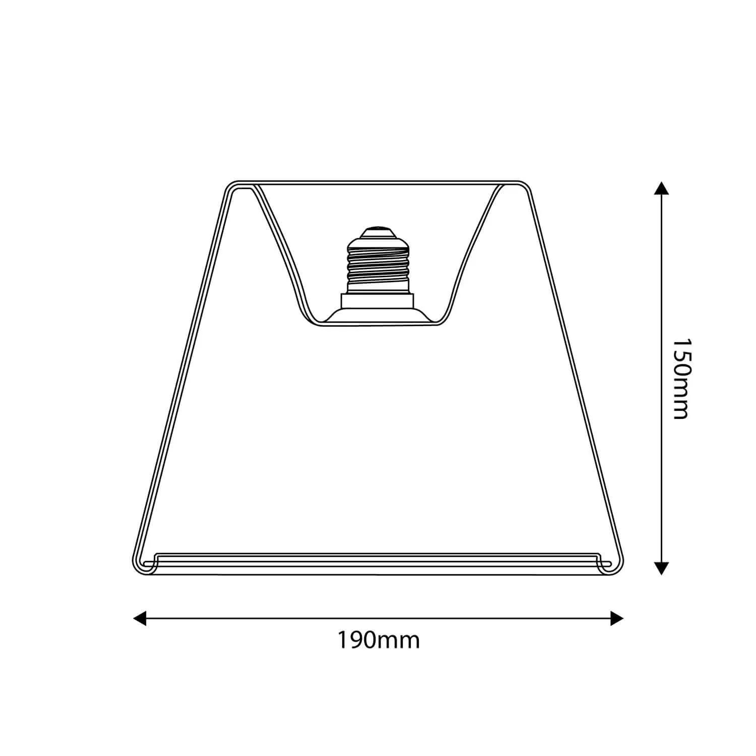 LED-Lampe Transparent Ghost Line Recessed Cone 6W 500Lm E27 2200K dimmbar – G01 - Image 3