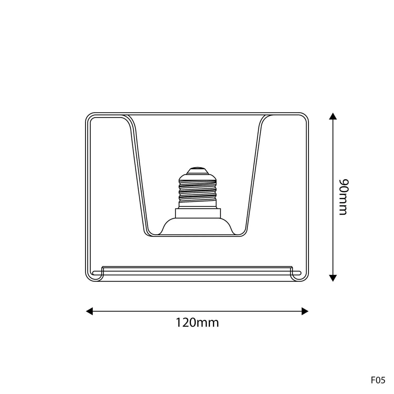 LED-Lampe Transparent Ghost Line Recessed Donut 120×90 6W 500Lm E27 2200K Dimmerbar – G03 - Image 3
