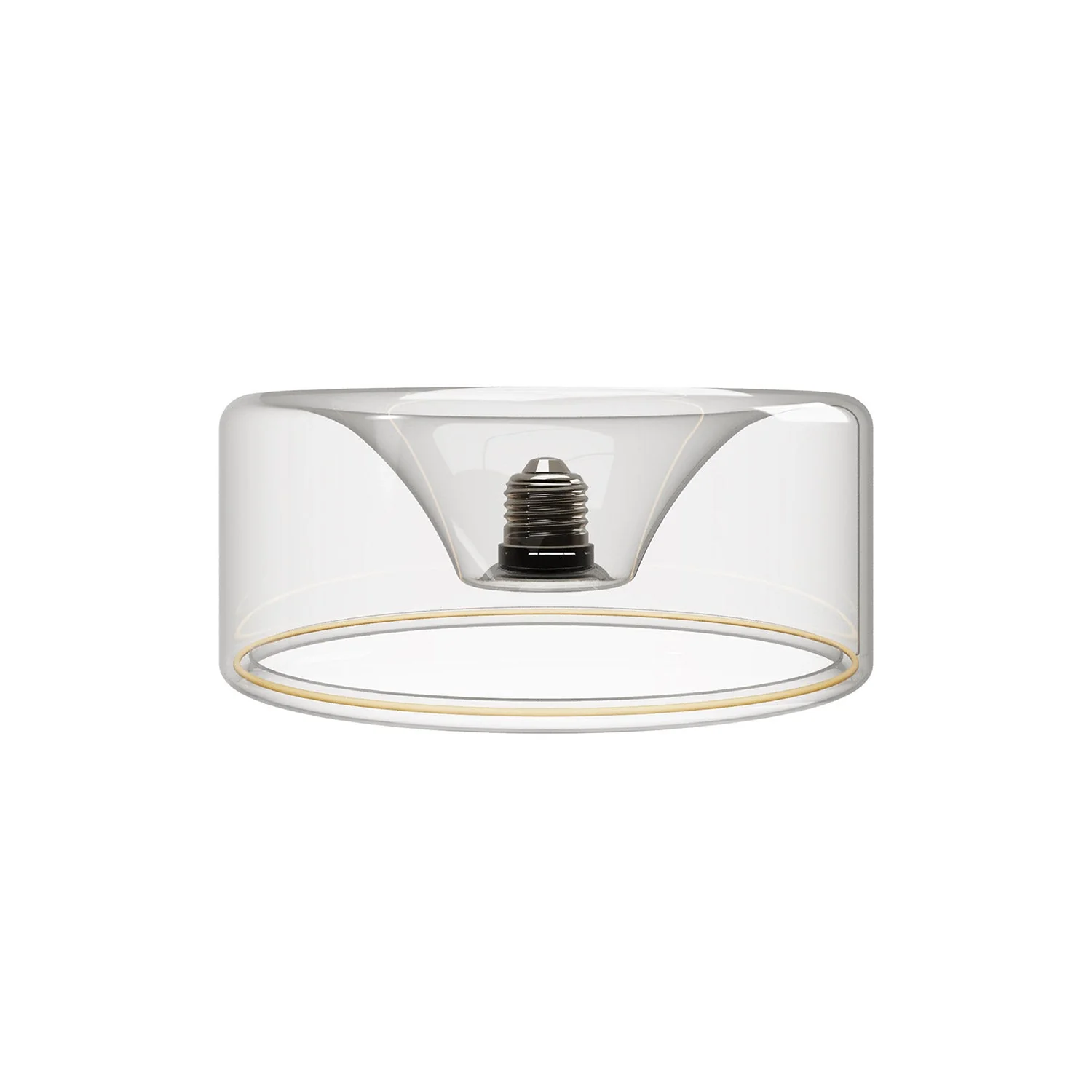 LED Klar Glühbirne Ghost Line CRI 90 Eingelassener Donut 5,5W 480Lm E26 120V 2200K Dimmbar - G02