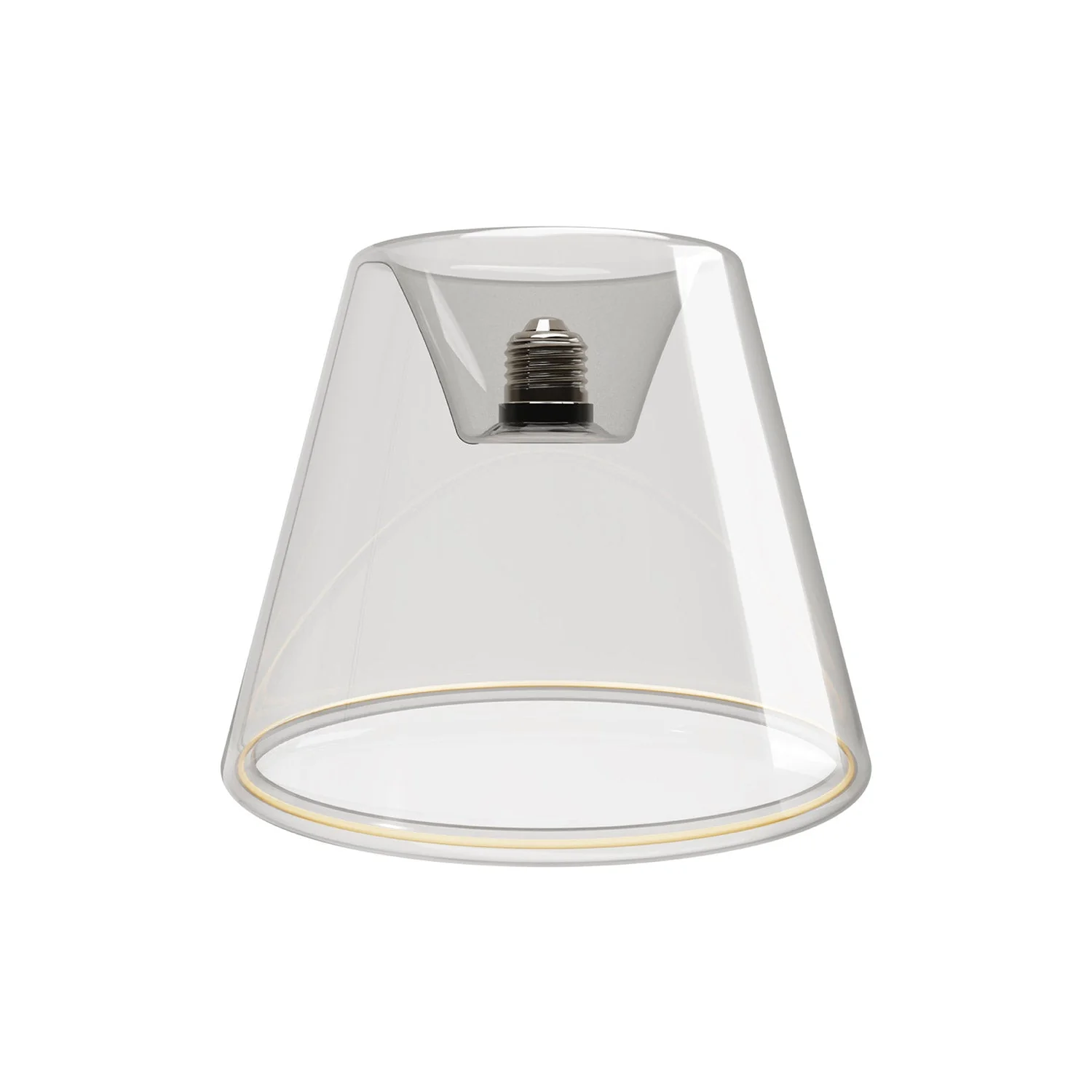 LED Klar Glühbirne Ghost Line CRI 90 Eingelassener Kegel 5,5W 480Lm E26 120V 2200K Dimmbar - G01