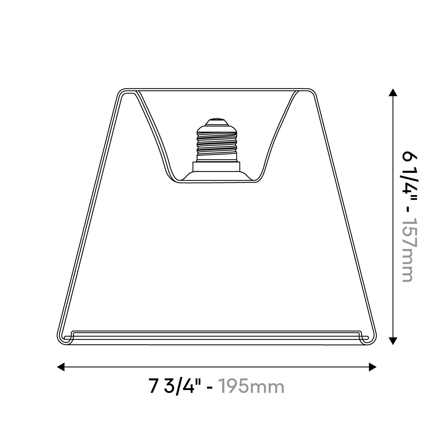 LED Klar Glühbirne Ghost Line CRI 90 Eingelassener Kegel 5,5W 480Lm E26 120V 2200K Dimmbar - G01 - Image 7