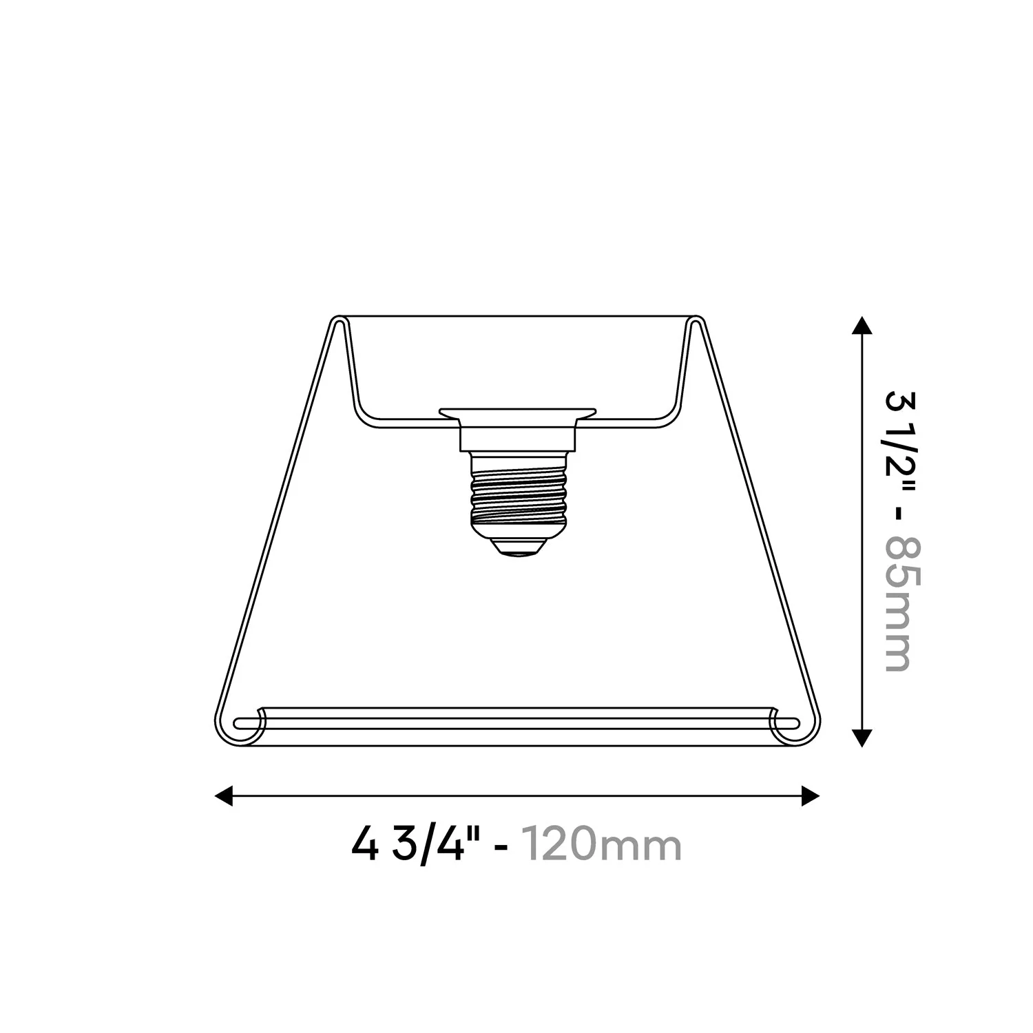 LED Klar Glühbirne Ghost Line CRI 90 Mini-Kegel 5,5W 450Lm E26 120V 2200K Dimmbar - G07 - Image 6