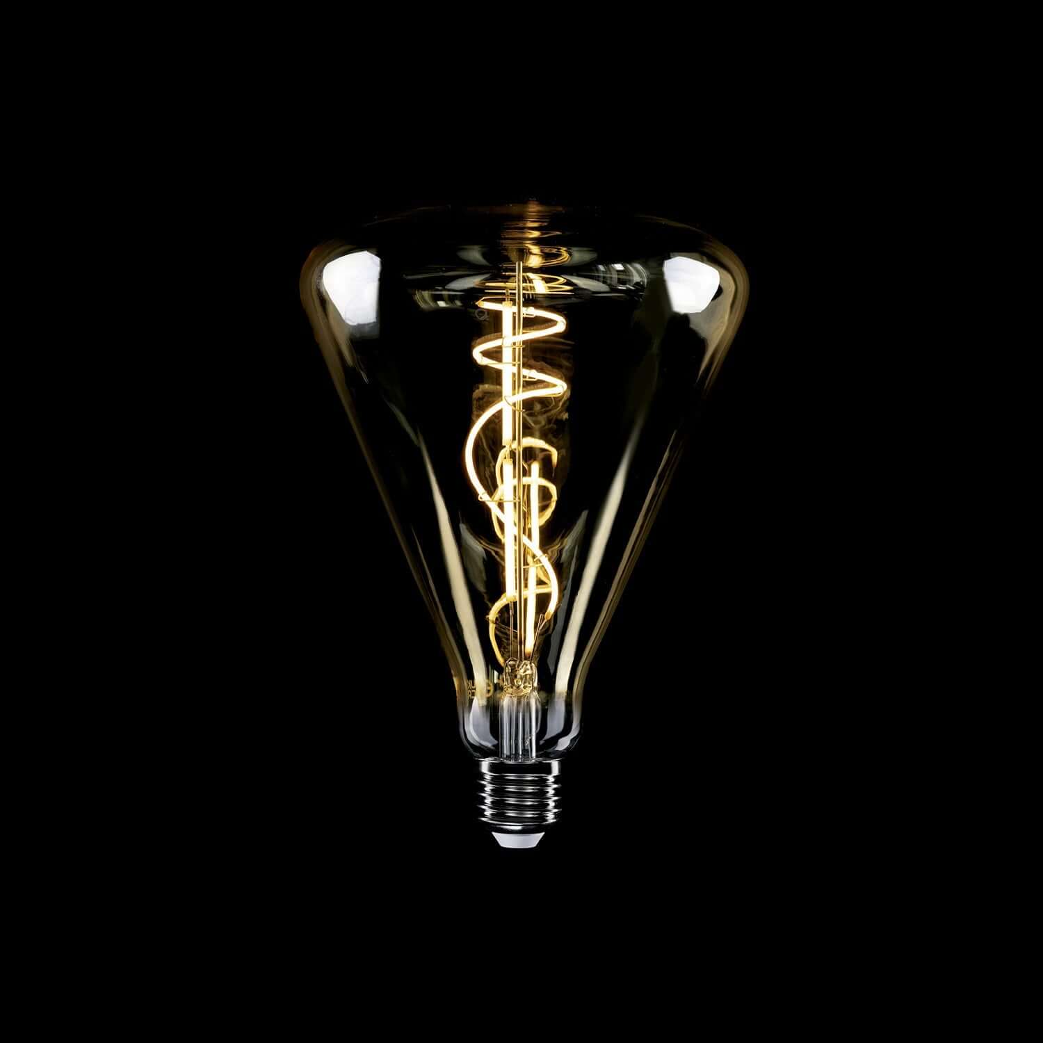 LED-Lampe Gold Cone 140 8,8W 806Lm E27 2200K dimmbar – H06 - Image 2