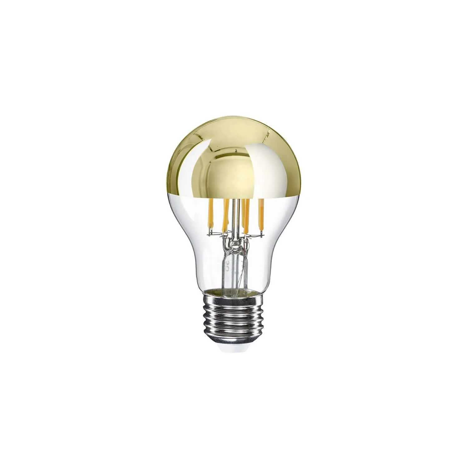 LED-Glühbirne Halb-Kugel Gold Tropfen A60 7W 650Lm E27 2700K dimmbar - A12