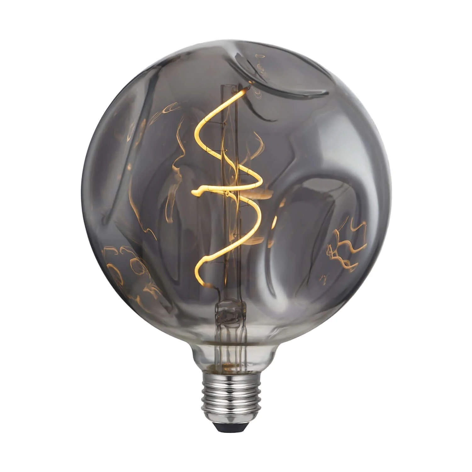 LED-Birne Smoky Bumped Globe G140 Spiralfilament 5W 150Lm E27 2000K Dimmbarkeit - Image 2