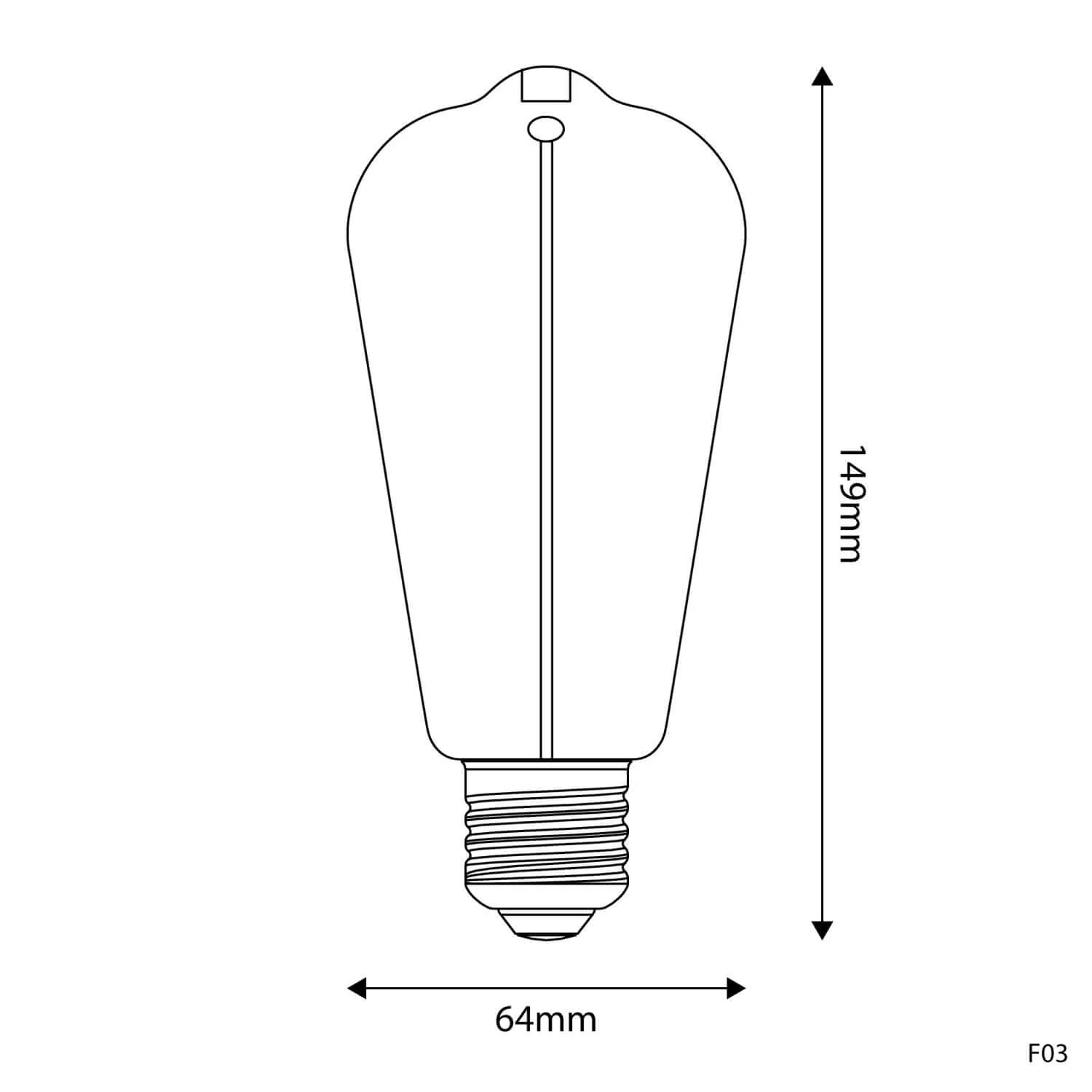 LED-Lampe Smoky Magnetic Deco Line Edison ST64 2,2W 60Lm E27 1800K – F03 - Image 6