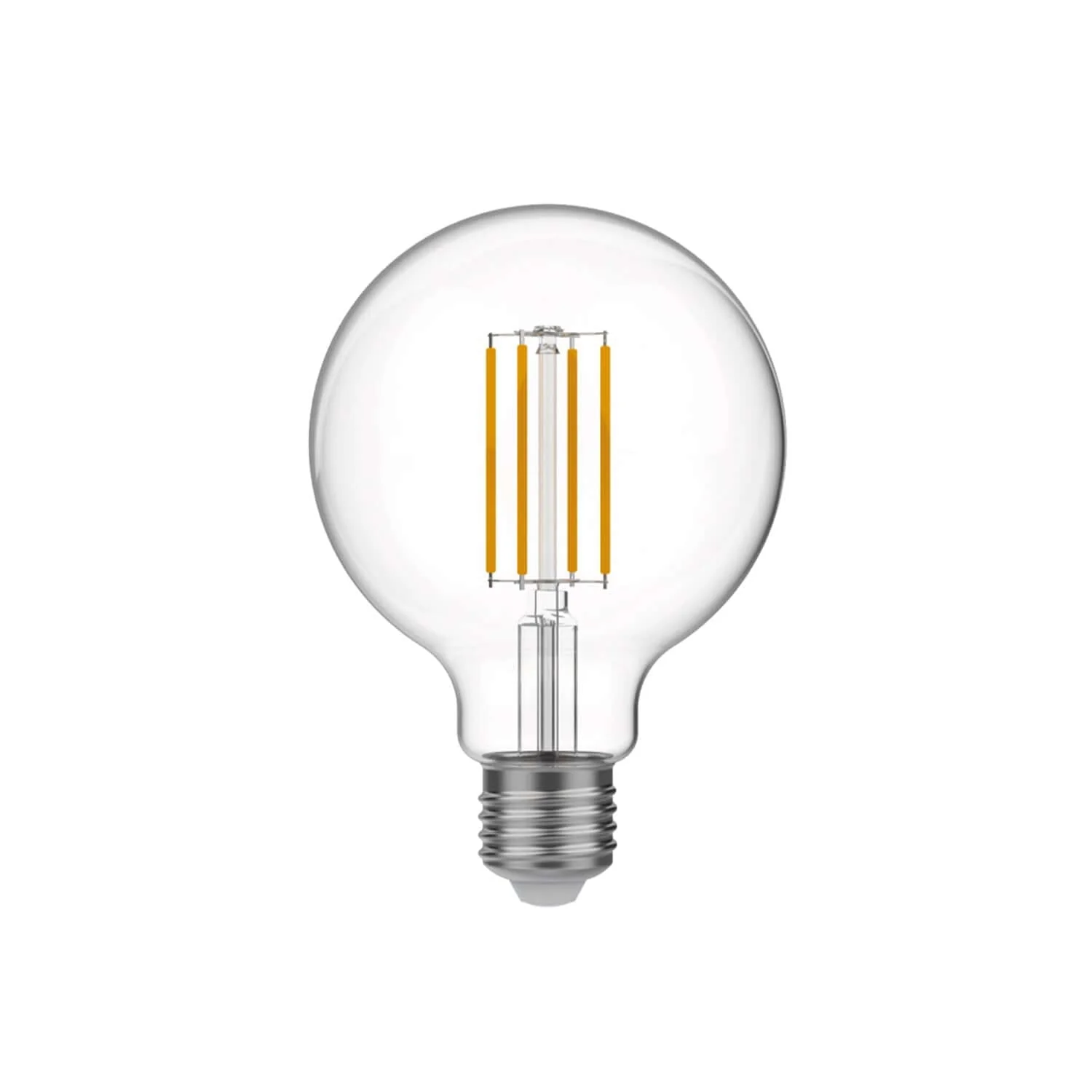 Transparente LED-Glühlampe G95 7W 806Lm E27 3500K dimmbar – N03