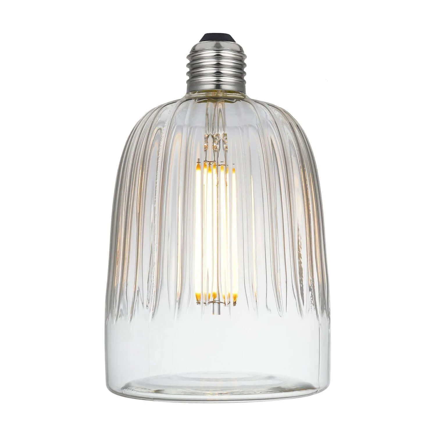 LED-Lampe Transparent Tiche Crystal Line 6W 600Lm E27 2700K Dimmbar