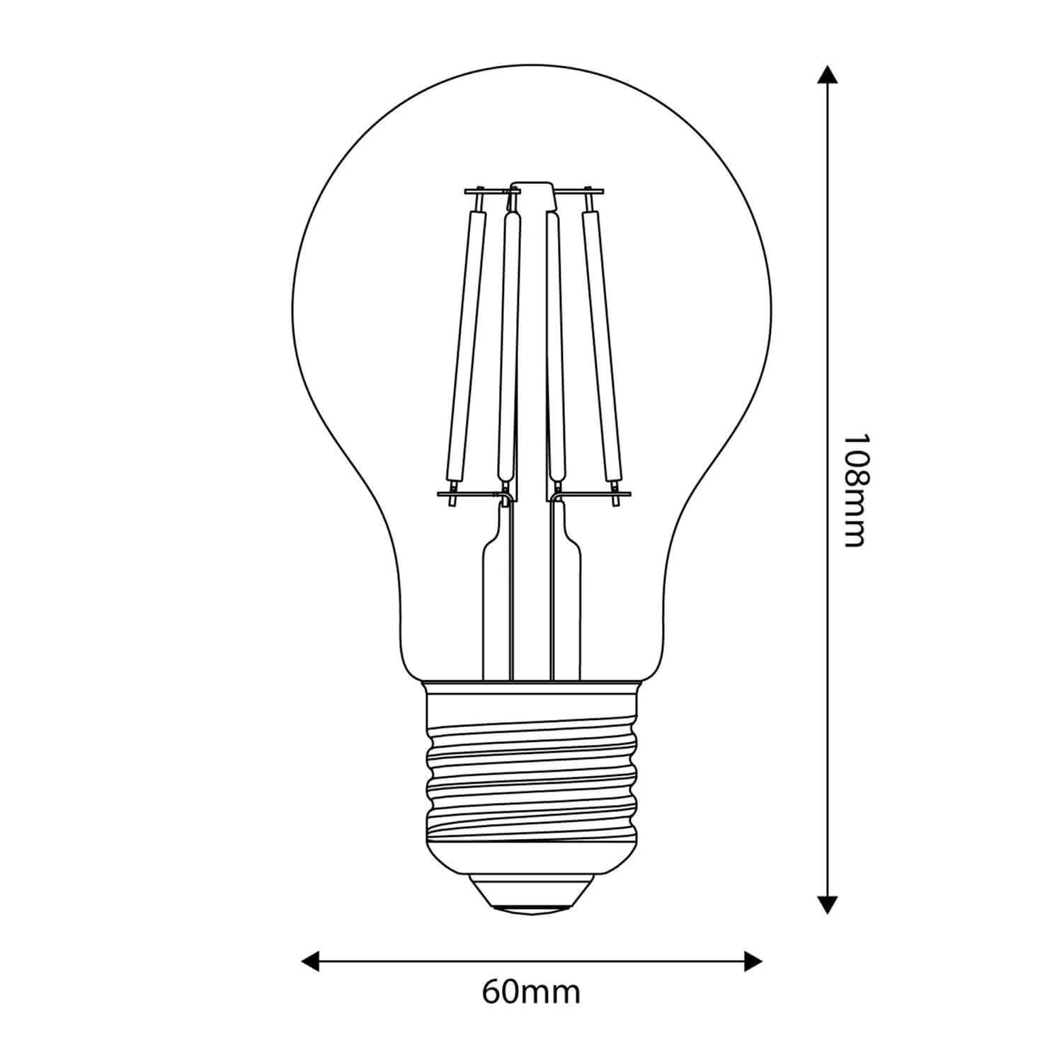 LED-Lampe Milky Goccia A60 11W 1521Lm E27 2700K Dimmbarkeit – M09 - Image 3