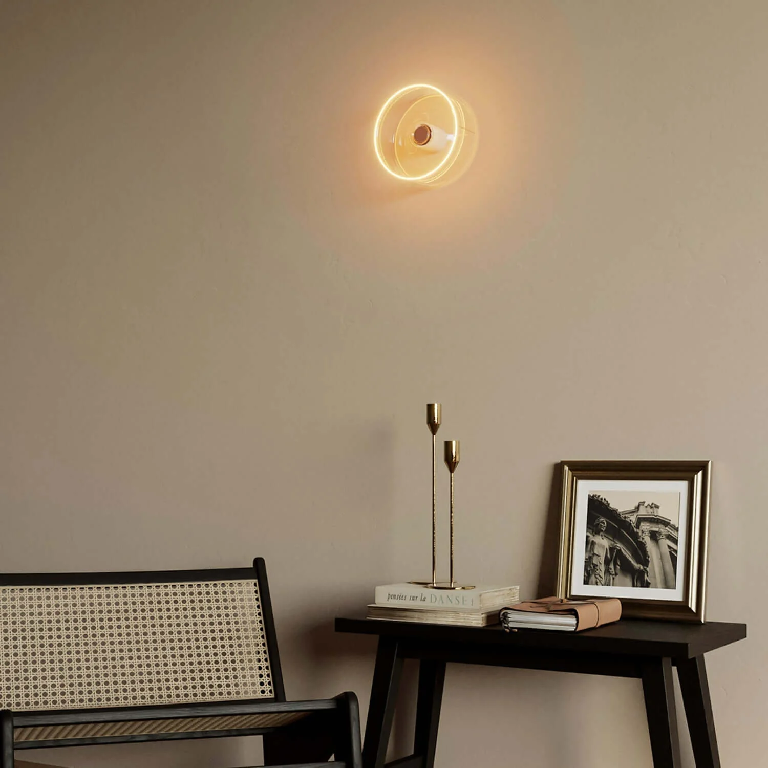 LED-Lampe Transparent Ghost Line Recessed Donut 195x83 6W 500Lm E27 2200K Dimmbarkeit – G02 - Image 3