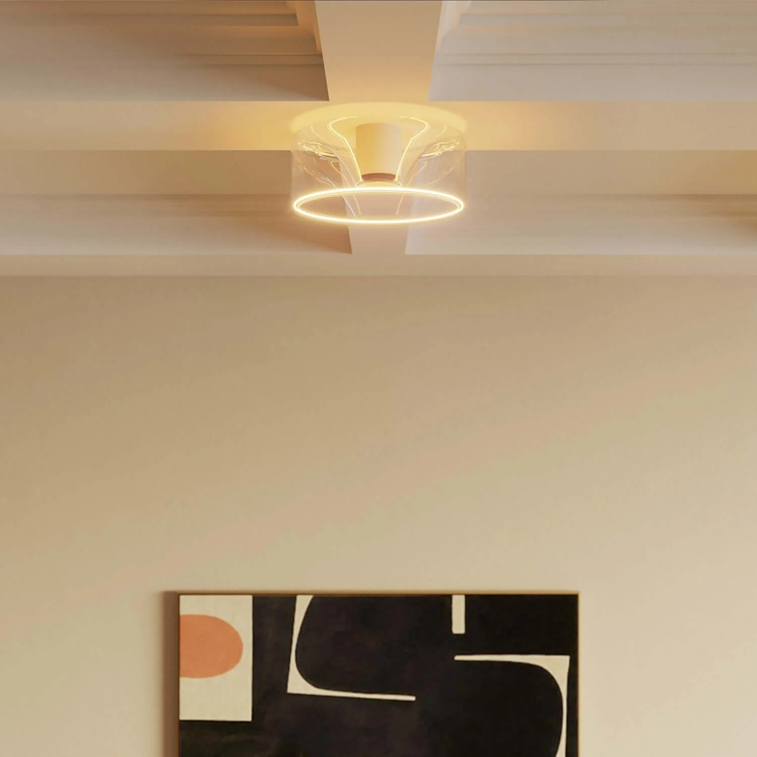 LED-Lampe Transparent Ghost Line Recessed Donut 195x83 6W 500Lm E27 2200K Dimmbarkeit – G02 - Image 4