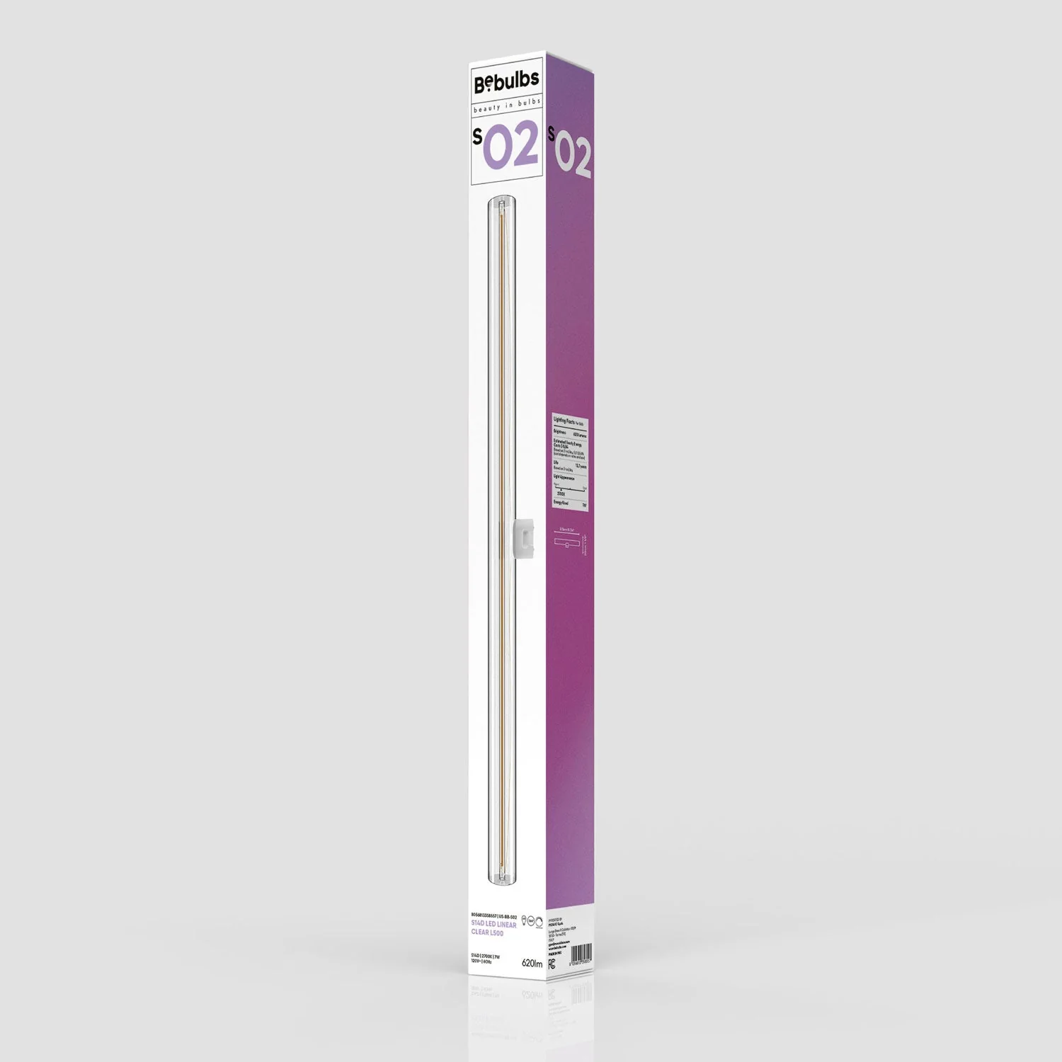 LED Lineares klares S14d-Leuchtmittel 120V CRI 90 – Länge 500 mm 7W 620Lm 2700K 120V Dimmbar - S02 - Image 8