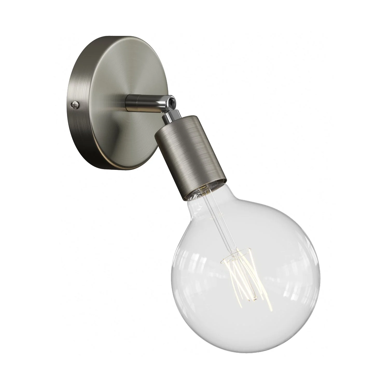 Fermaluce Metall 90°, verstellbare Lichtquelle für Wand oder Decke – Satin-Titan