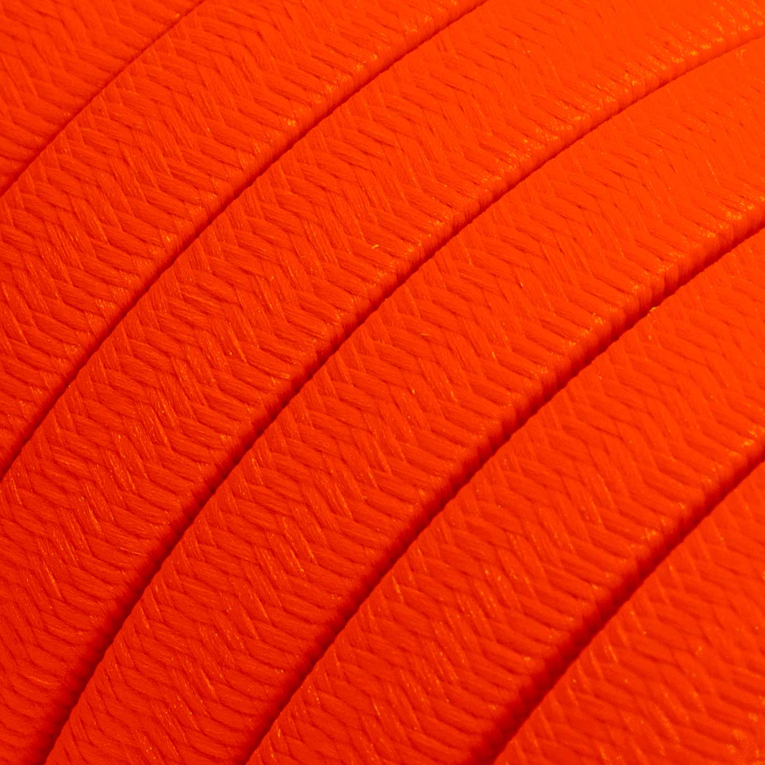 Elektrokabel mit Textilummantelung Orange Fluo CF15 für Lichterketten