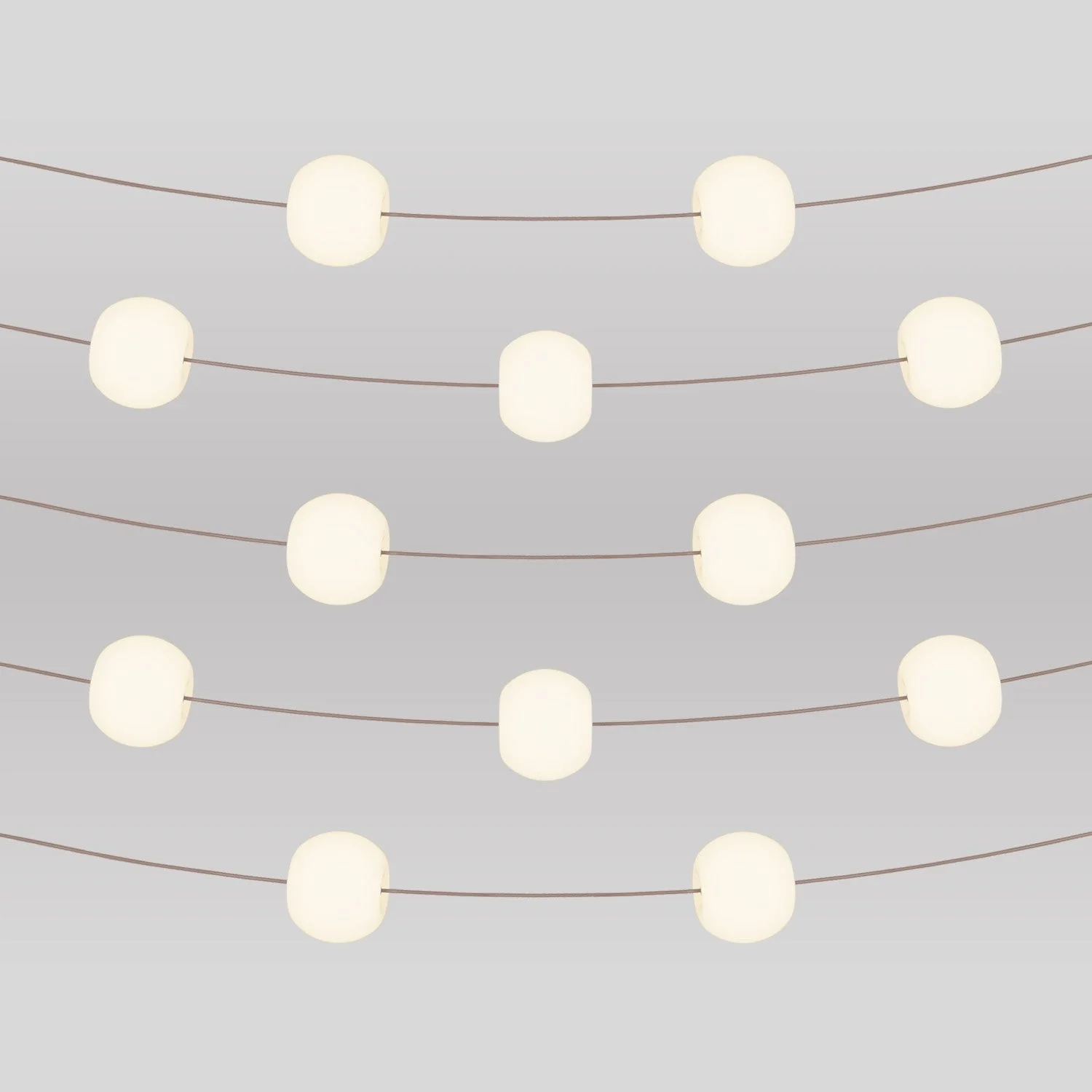 Catena luminosa 12 punti luce da esterno IP67 Desert Brown con Stecker UK - Marina12 Cherry