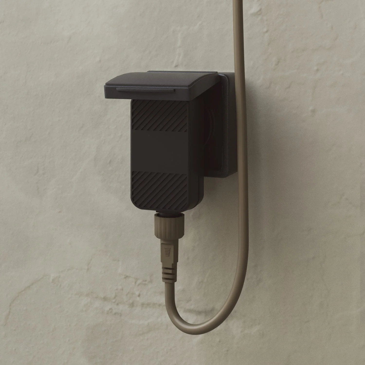 Lichterkette 3 Lichtpunkte, Outdoor IP67 Olivgrün mit UK-Stecker – Marina3 - Image 6