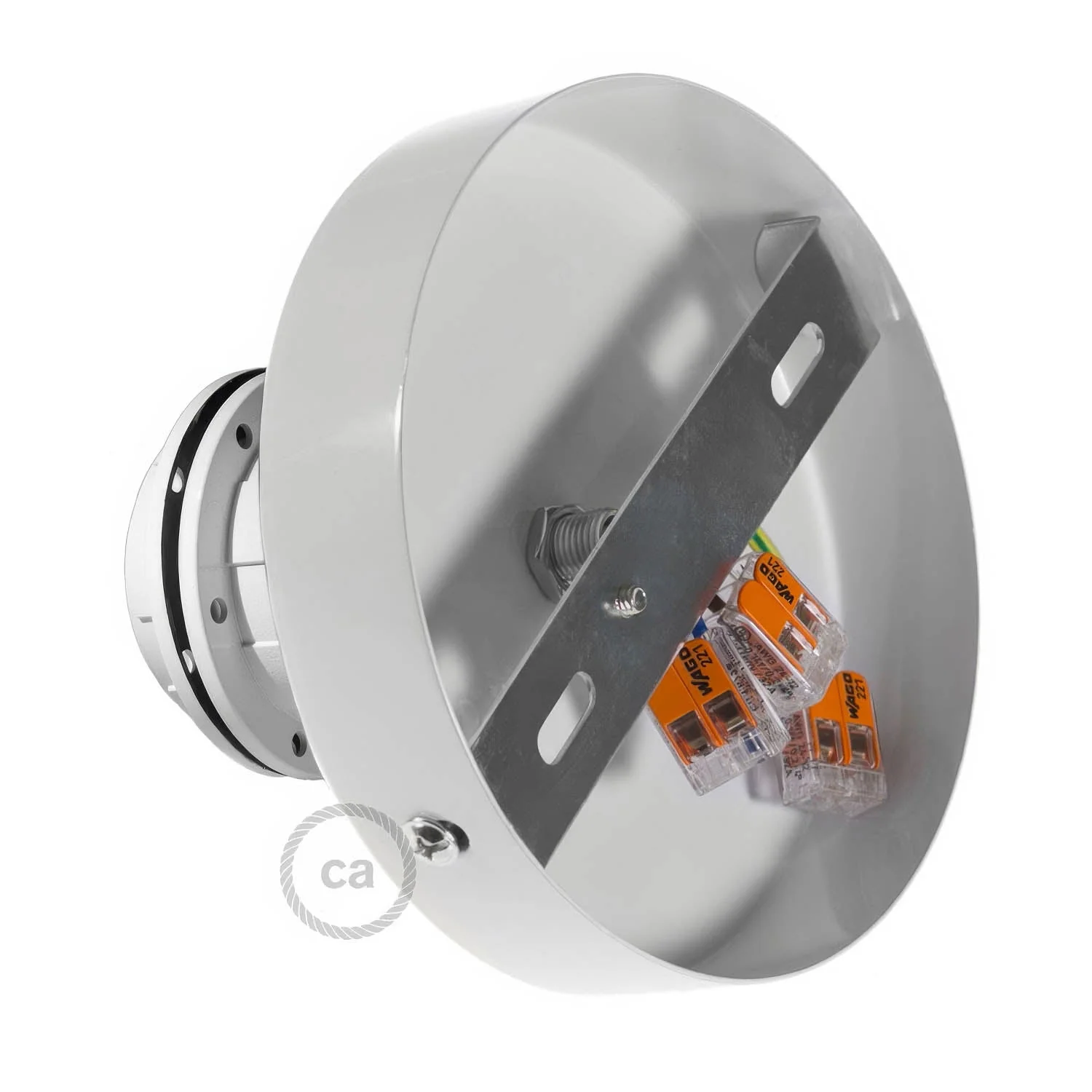 Fermaluce Metal mit Lampenfassungen E27, Lichtpunkt aus Metall - Weiß - Image 2