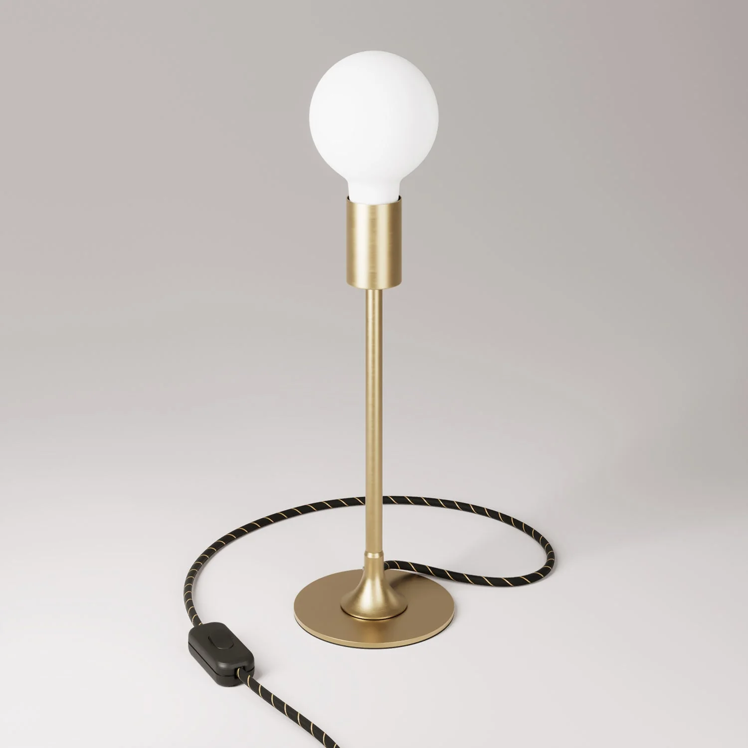 MAG-Y Metall-Tischlampe mit sichtbarer Glühbirne – Gebürstete Bronze