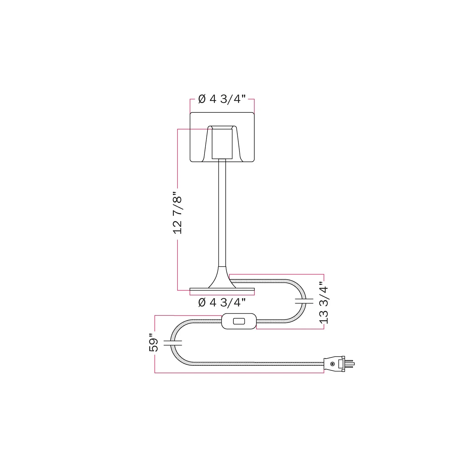 MAG-Y Tischlampe mit runder Metallbasis und klarer Ghost G03-Glühbirne – Schwarz - Image 5