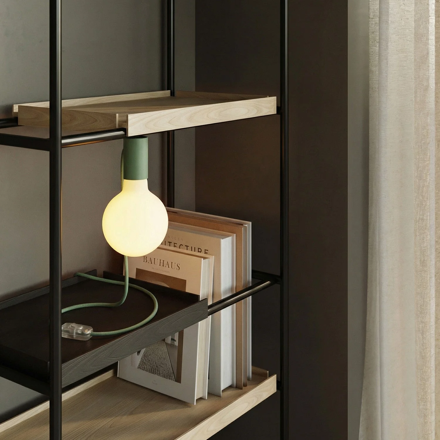 Magnetische Plug-in-Lampe mit E27-Fassung – Grün - Image 2