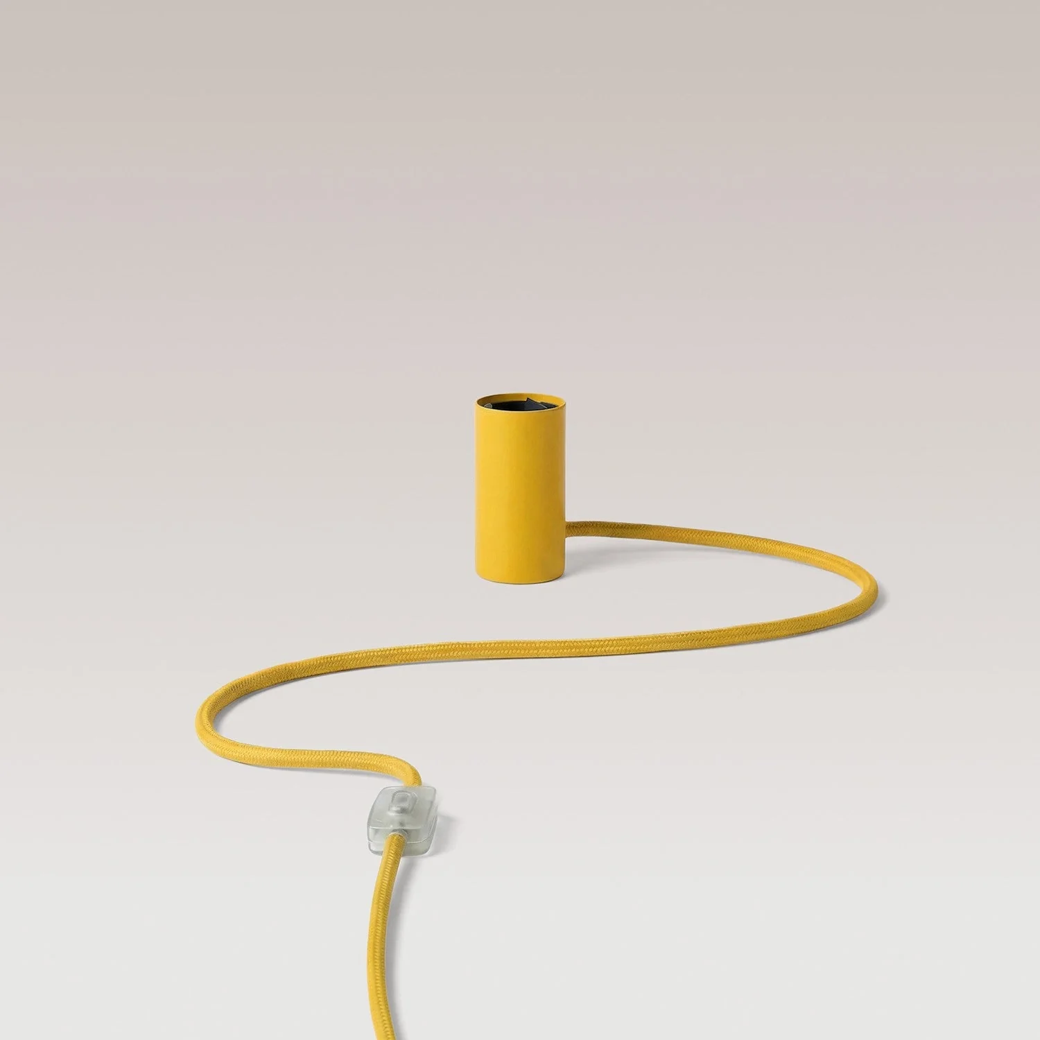 Magnetische Plug-in-Lampe mit E27-Fassung und UK-Stecker - Gelb