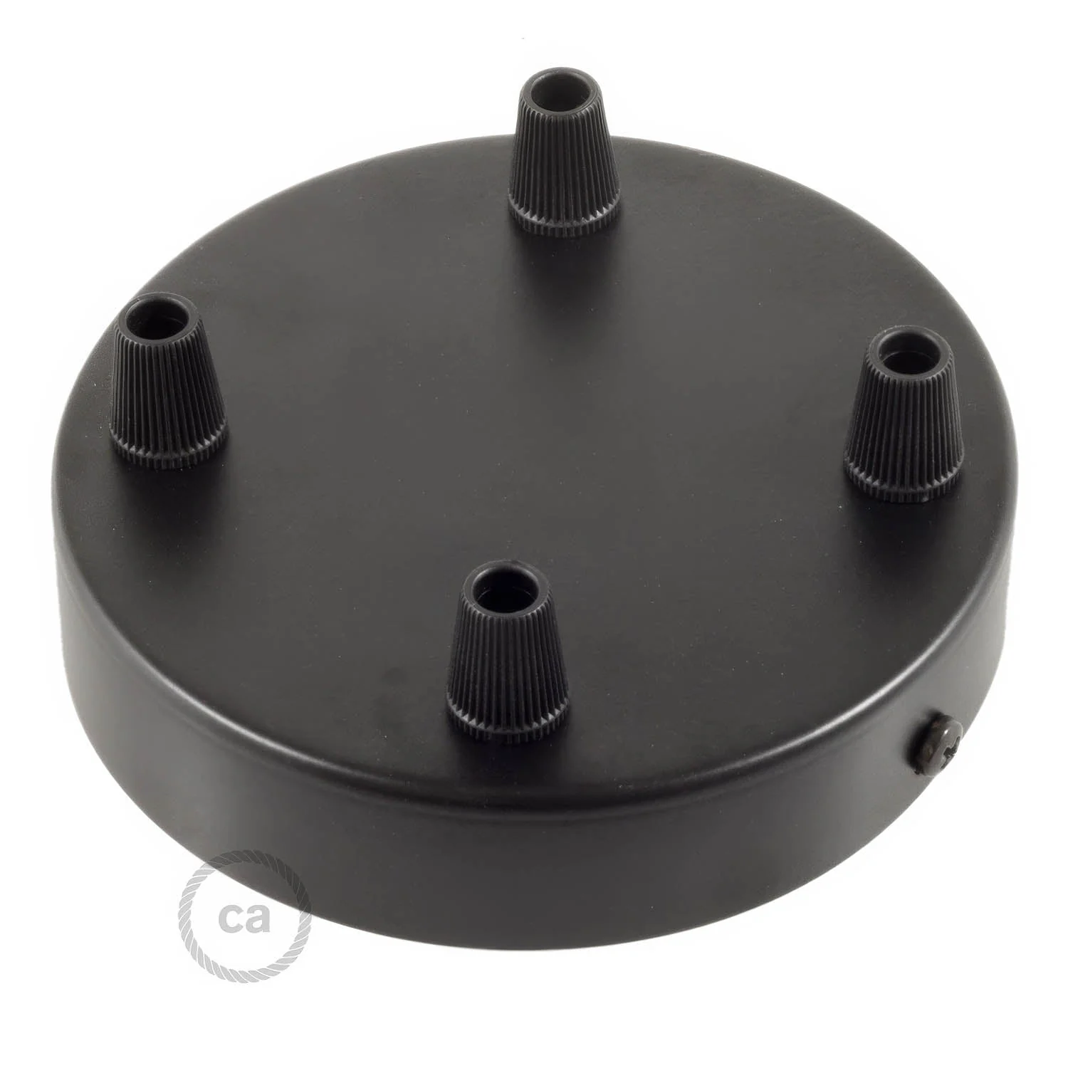 Zylindrisches Baldachin-Set aus Metall mit 4 Löchern – Schwarz - Image 2