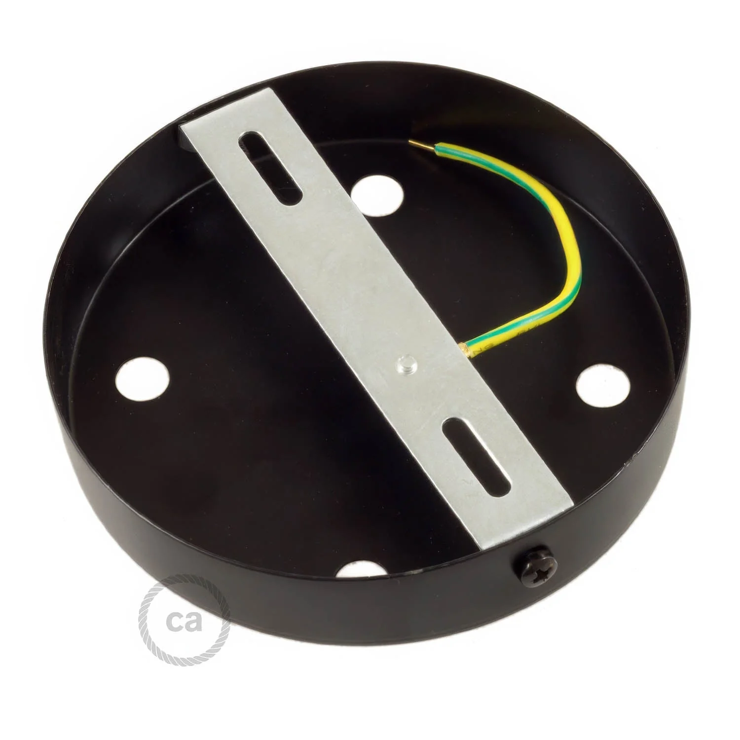 Zylindrisches Baldachin-Set aus Metall mit 4 Löchern – Schwarz - Image 4