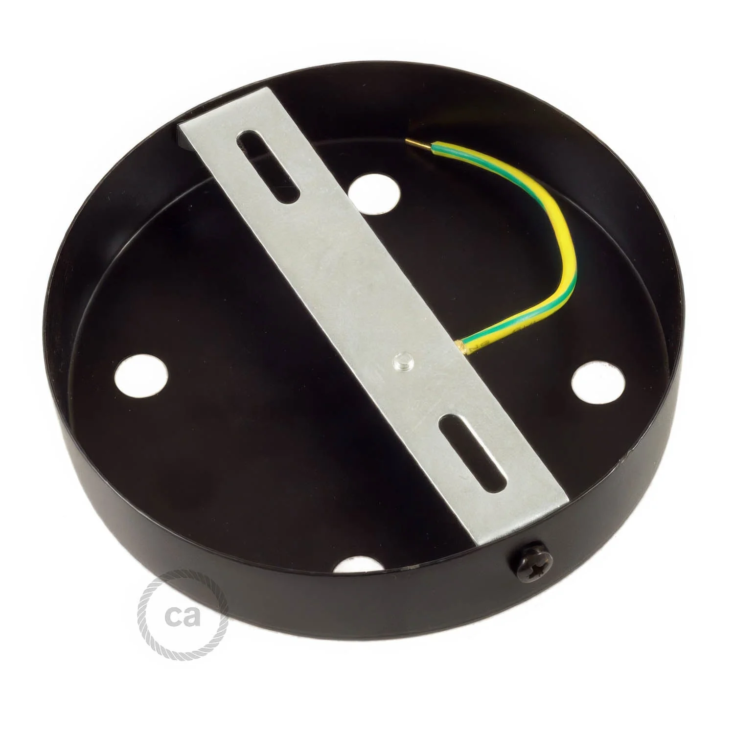 Zylindrisches Baldachin-Set aus Metall mit 4 Löchern – Schwarz - Image 9