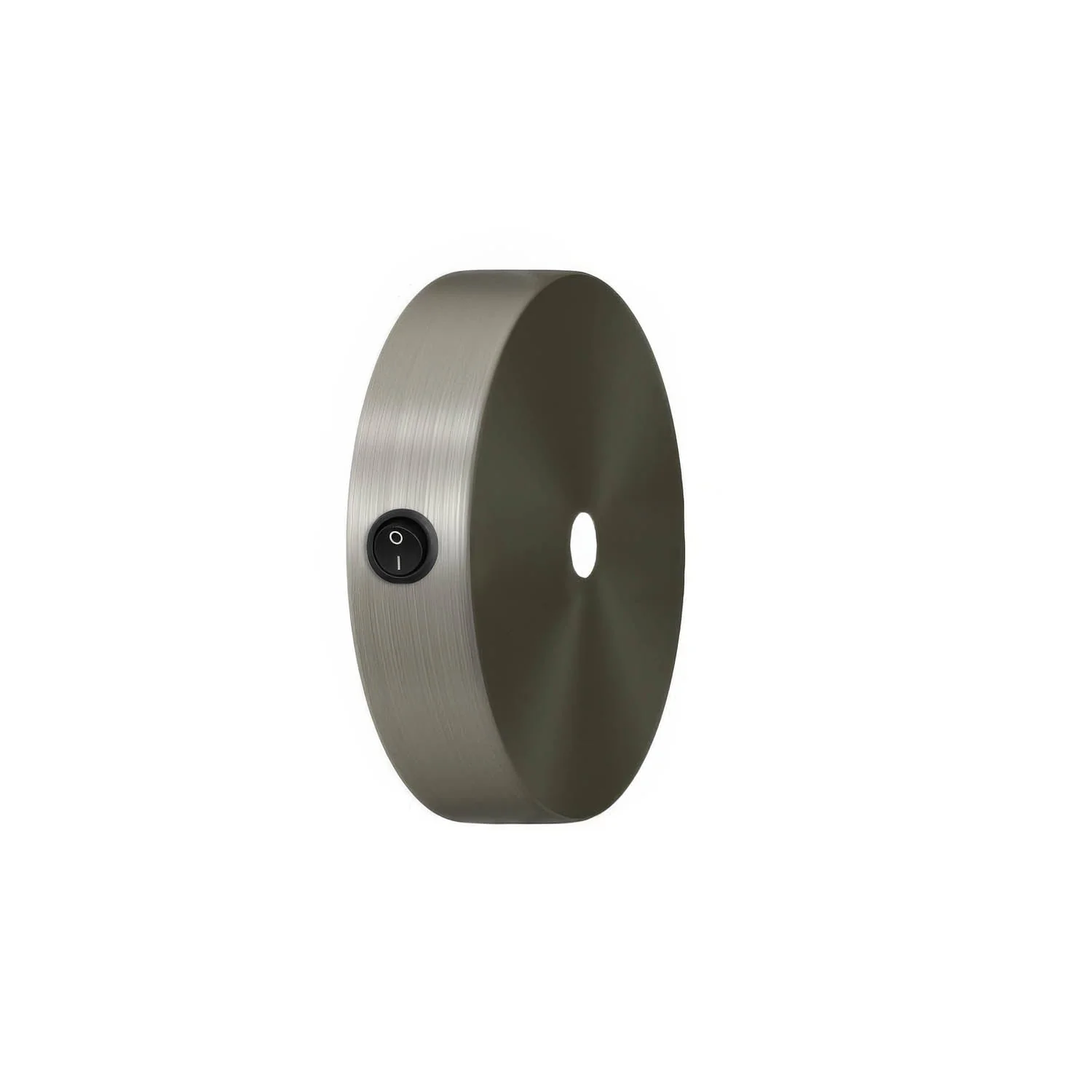 Kit Mini-Lampenbaldachin aus Metall mit Schalter – Satiniertes Titan