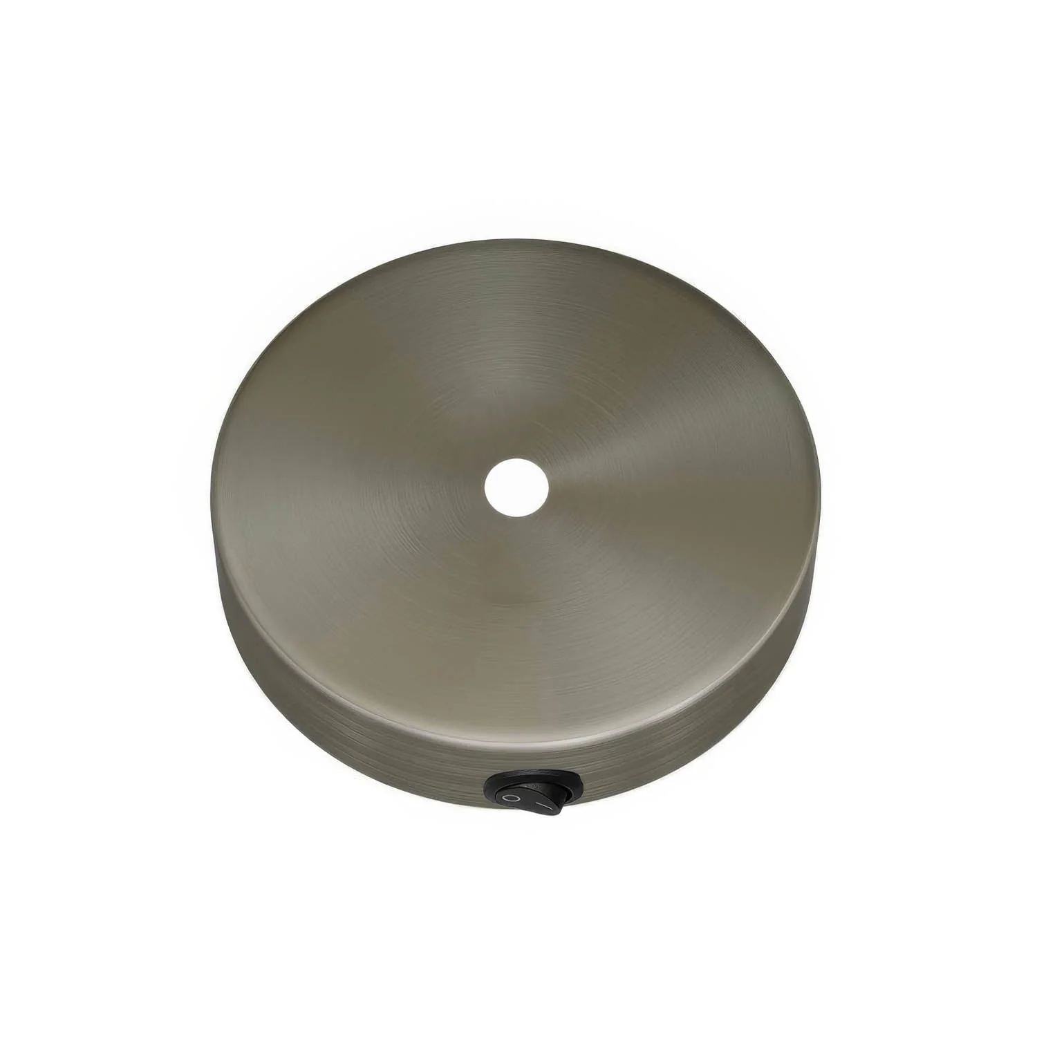Kit Mini-Lampenbaldachin aus Metall mit Schalter – Satiniertes Titan - Image 2