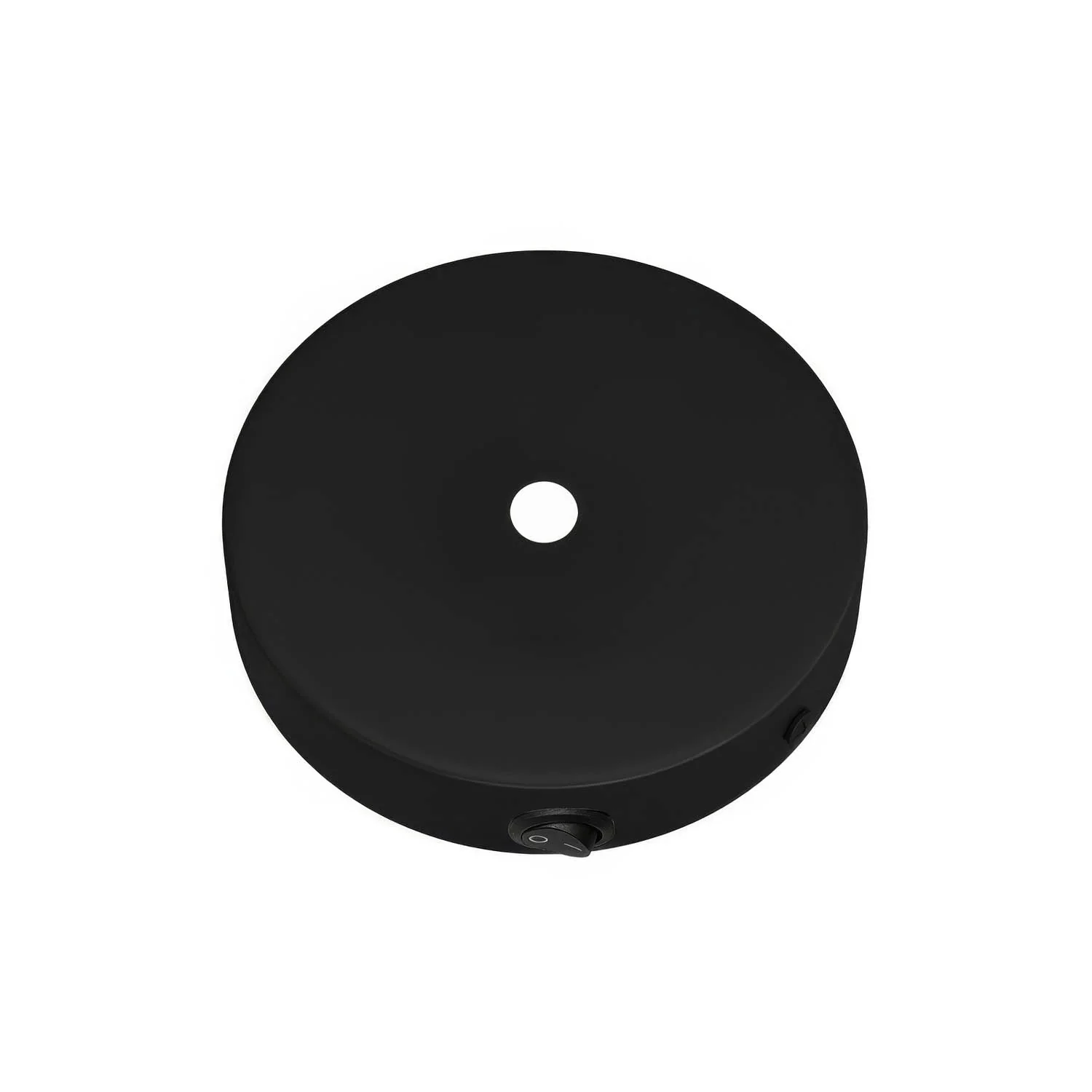Kit Mini-Lampenbaldachin zylindrisch aus Metall mit Schalter – Schwarz - Image 2