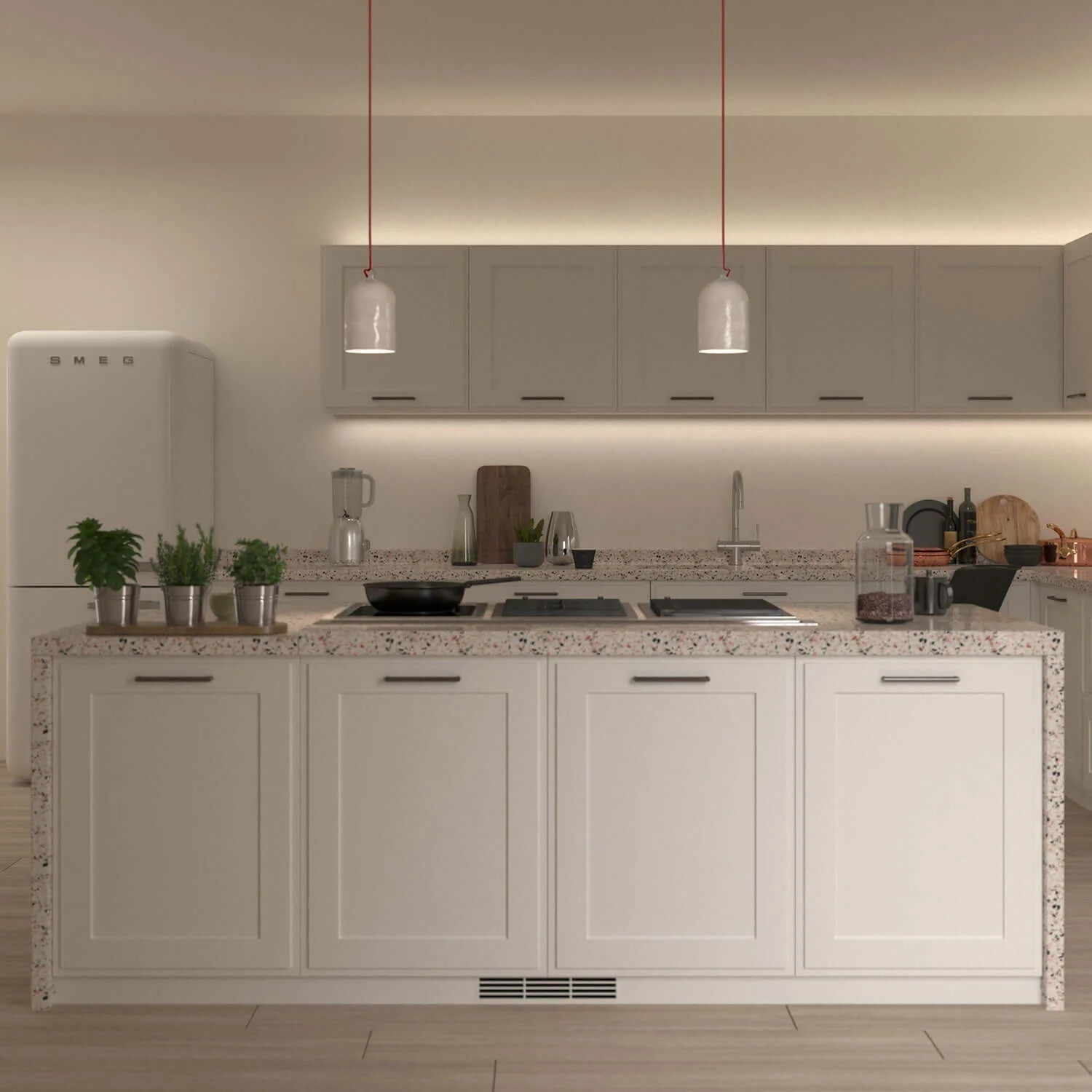 Campana Mini, XS-Lampenschirm aus Keramik für Pendelleuchten – Made in Italy – Glänzend Weiß - Image 2