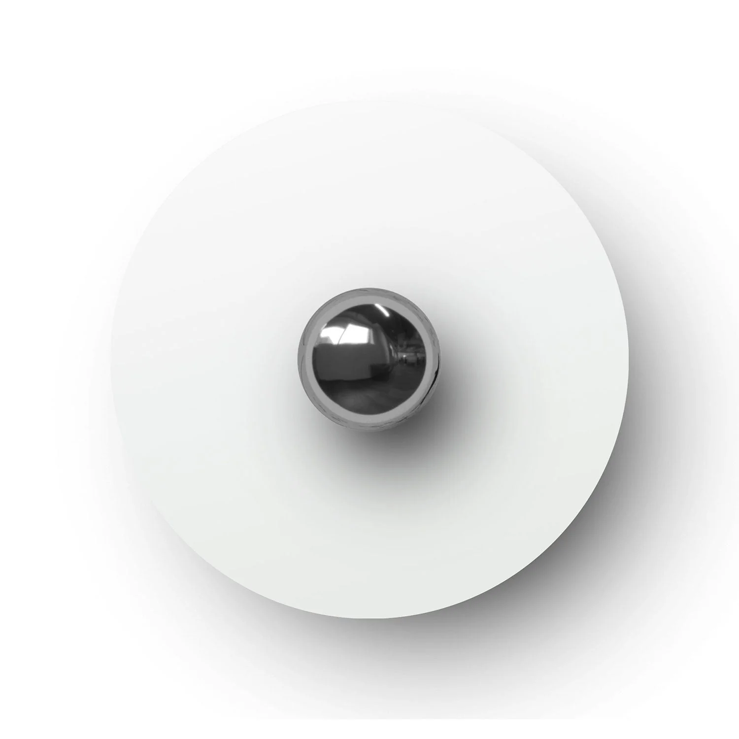 Mini-Teller Ellepì 'Solid Color' Mattweiß für Lampen, Durchmesser 24 cm - Made in Italy - Image 3