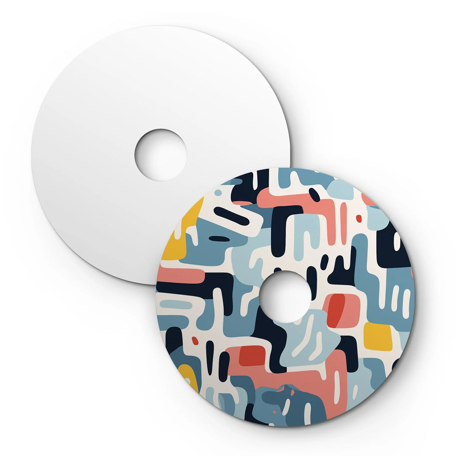 Ellepì Mini-Flachschirm mit geometrischen „Kaleidoscope“-Designs Geometrie 1, Durchmesser 24 cm – Made in Italy