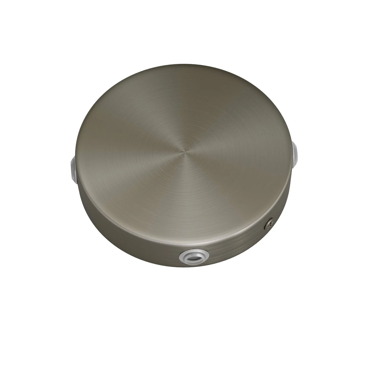 Mini Baldachin-Kit aus Metall, zylindrisch, mit 4 seitlichen Löchern (Verteilerdose) – Satiniertes Titan - Image 2