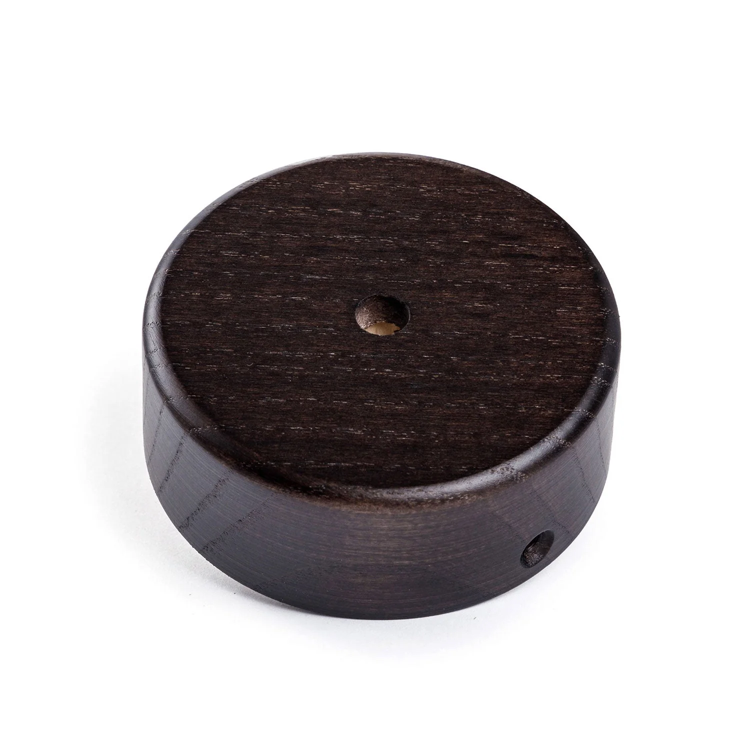 Mini Lampenbaldachin-Kit aus Holz, zylindrisch, mit 1 zentralem Loch – Wengé-Effekt - Image 2