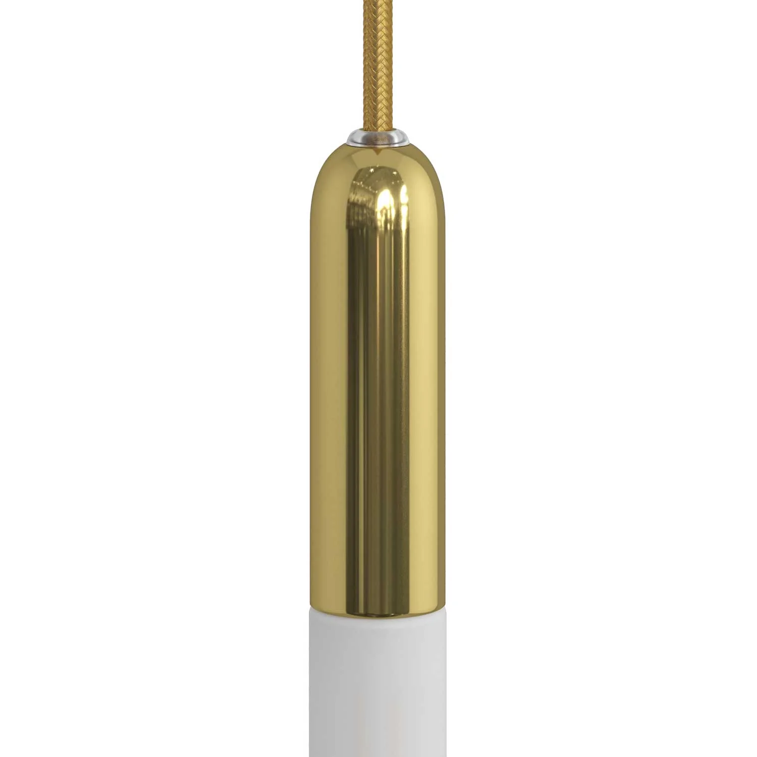 P-Light, UL E12 Metallfassungs-Kit mit versteckter Kabelzugentlastung – Messing