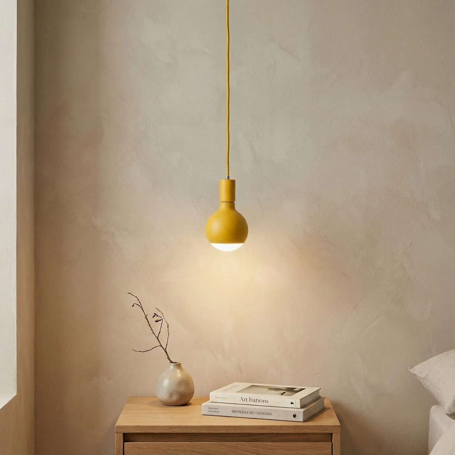 Pendelleuchte Filotto Metallico mit Glühbirne Lucia - Gelb - Image 2